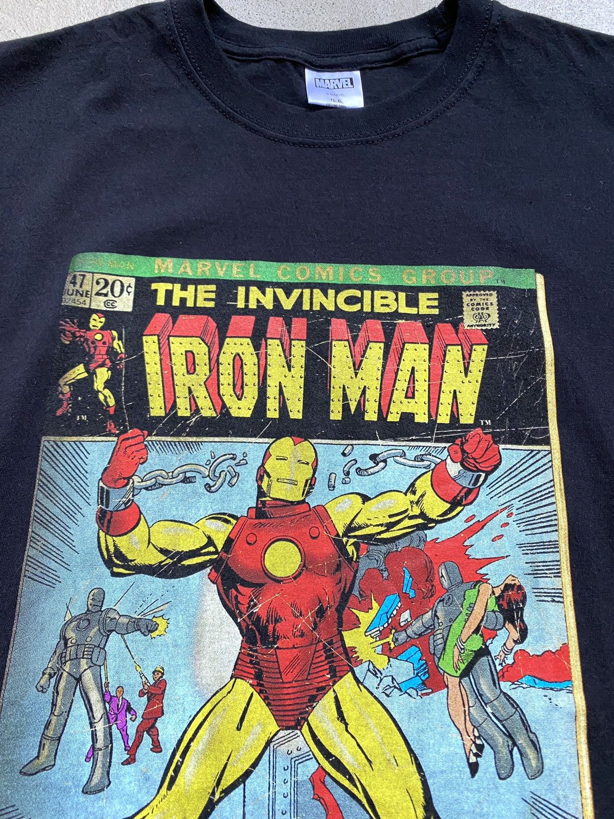Marvel Comics Vintage 2000’s Iron Man Marvel Comics T Shirt Movie Size US XL / EU 56 / 4 - 4 Thumbnail
