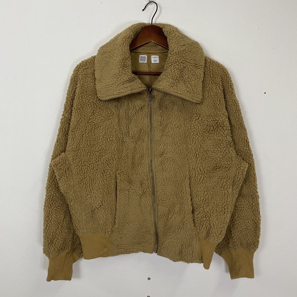 image of Uniqlo X Undercover Zipper Ups Sherpa Fleece Jacket in Brown, Men's (Size Large)