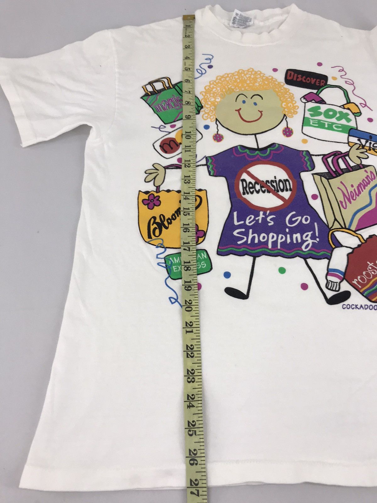 Hanes × Vintage Vintage 90s Cockadoodles Casual Life Style Character Tee Size US M / EU 48-50 / 2 - 7 Thumbnail