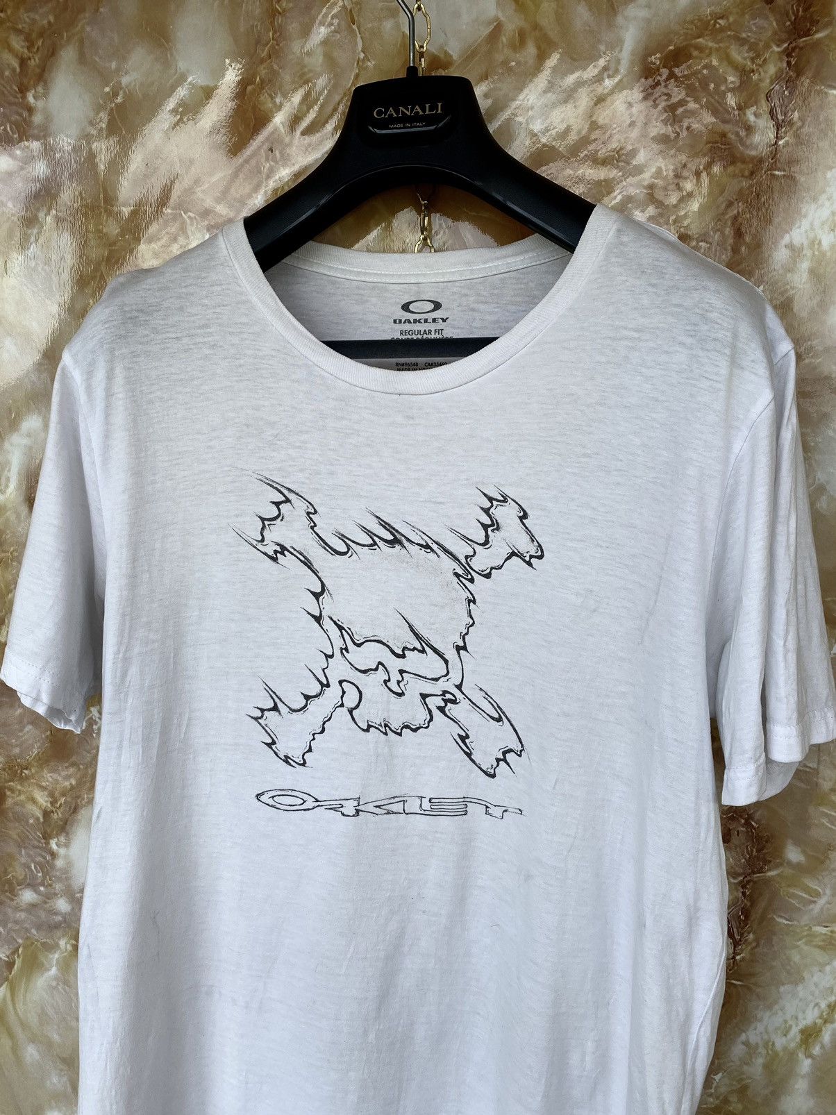 Other Oakley Scull big logo print vintage tee t-shirt Size US L / EU 52-54 / 3 - 1 Thumbnail