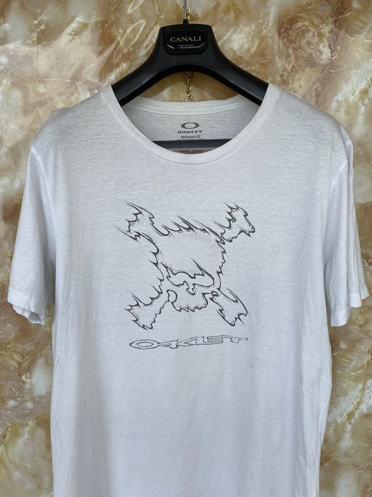 Other Oakley Scull big logo print vintage tee t-shirt Size US L / EU 52-54 / 3 - 4 Thumbnail