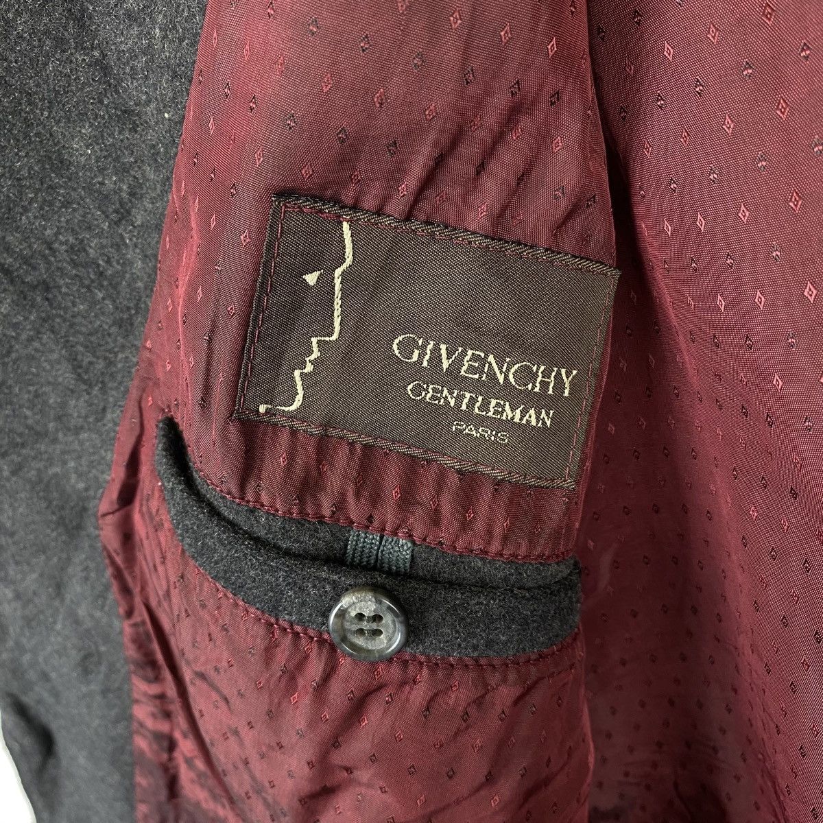 Givenchy GIVENCHY GENTLEMAN PARIS WOOL LEATHER BLAZER COAT Size 44R - 7 Thumbnail