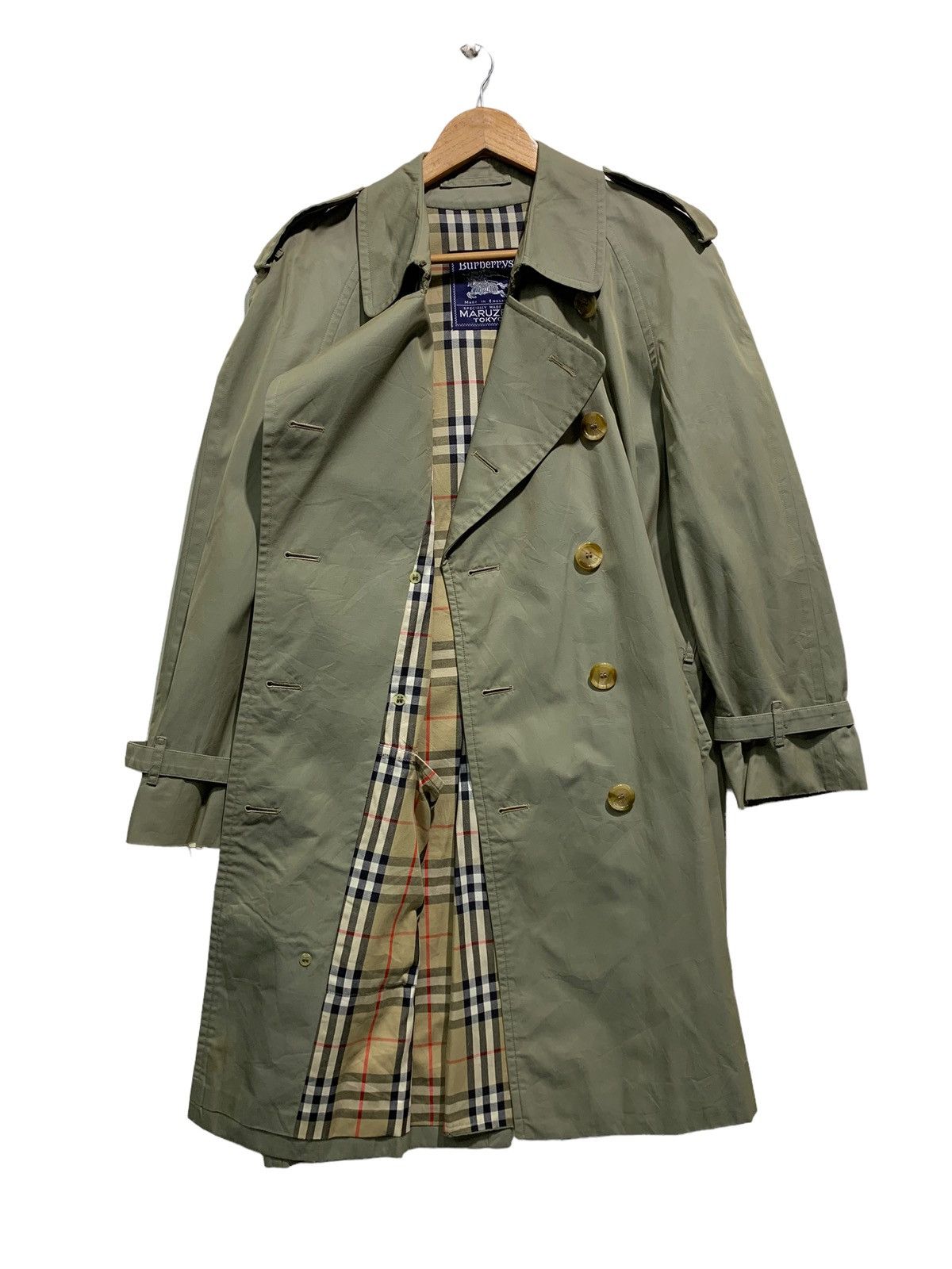 Burberry 🔥VTG BURBERRY NOVACHECK TRENCH COAT Size US M / EU 48-50 / 2 - 1 Thumbnail