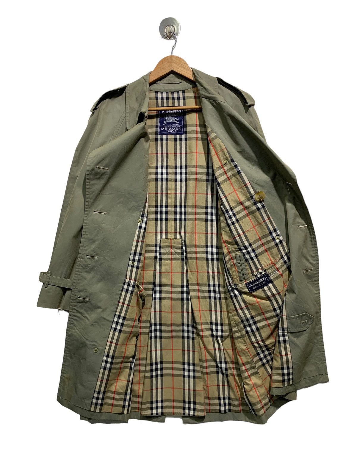 Burberry 🔥VTG BURBERRY NOVACHECK TRENCH COAT Size US M / EU 48-50 / 2 - 5 Thumbnail