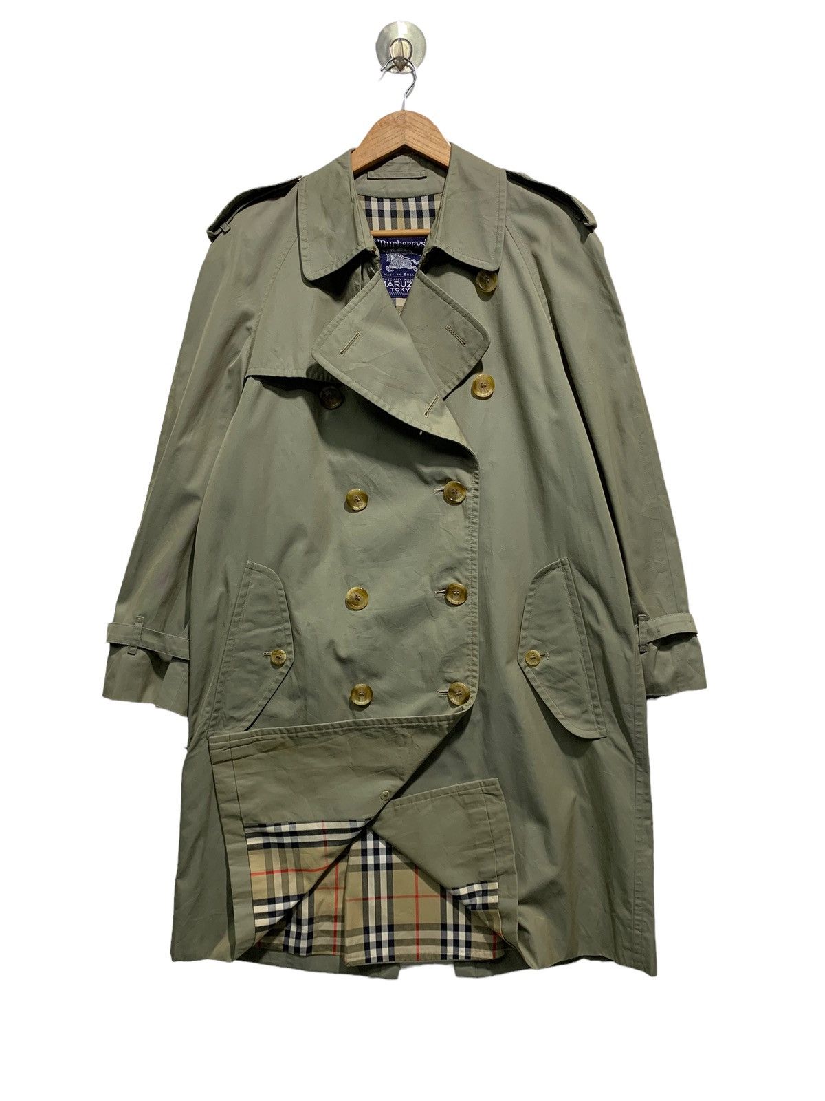 Burberry 🔥VTG BURBERRY NOVACHECK TRENCH COAT Size US M / EU 48-50 / 2 - 4 Thumbnail