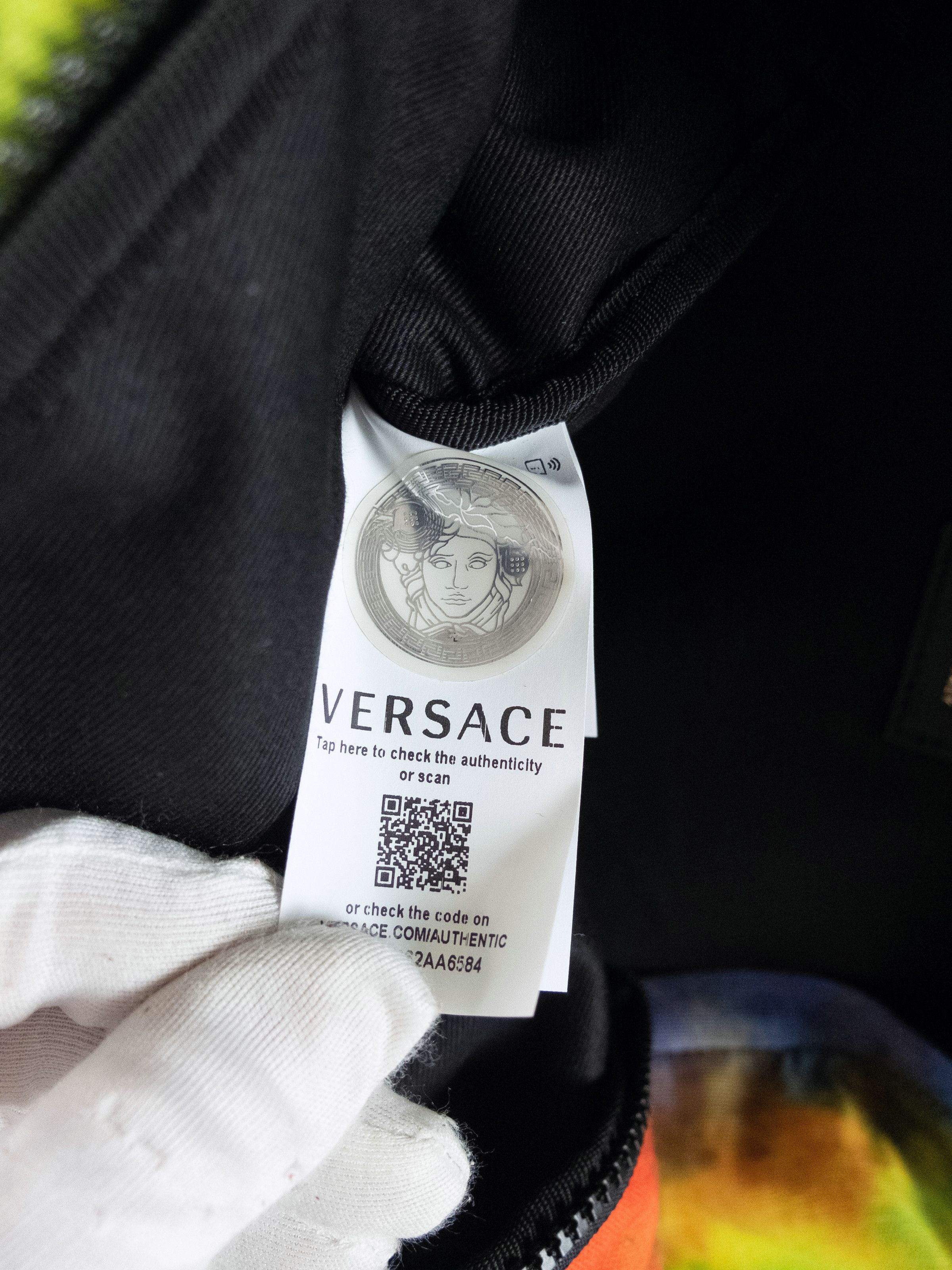 Versace VERSACE colorful tie dye cotton canvas backpack rucksack Size ONE SIZE - 11 Thumbnail
