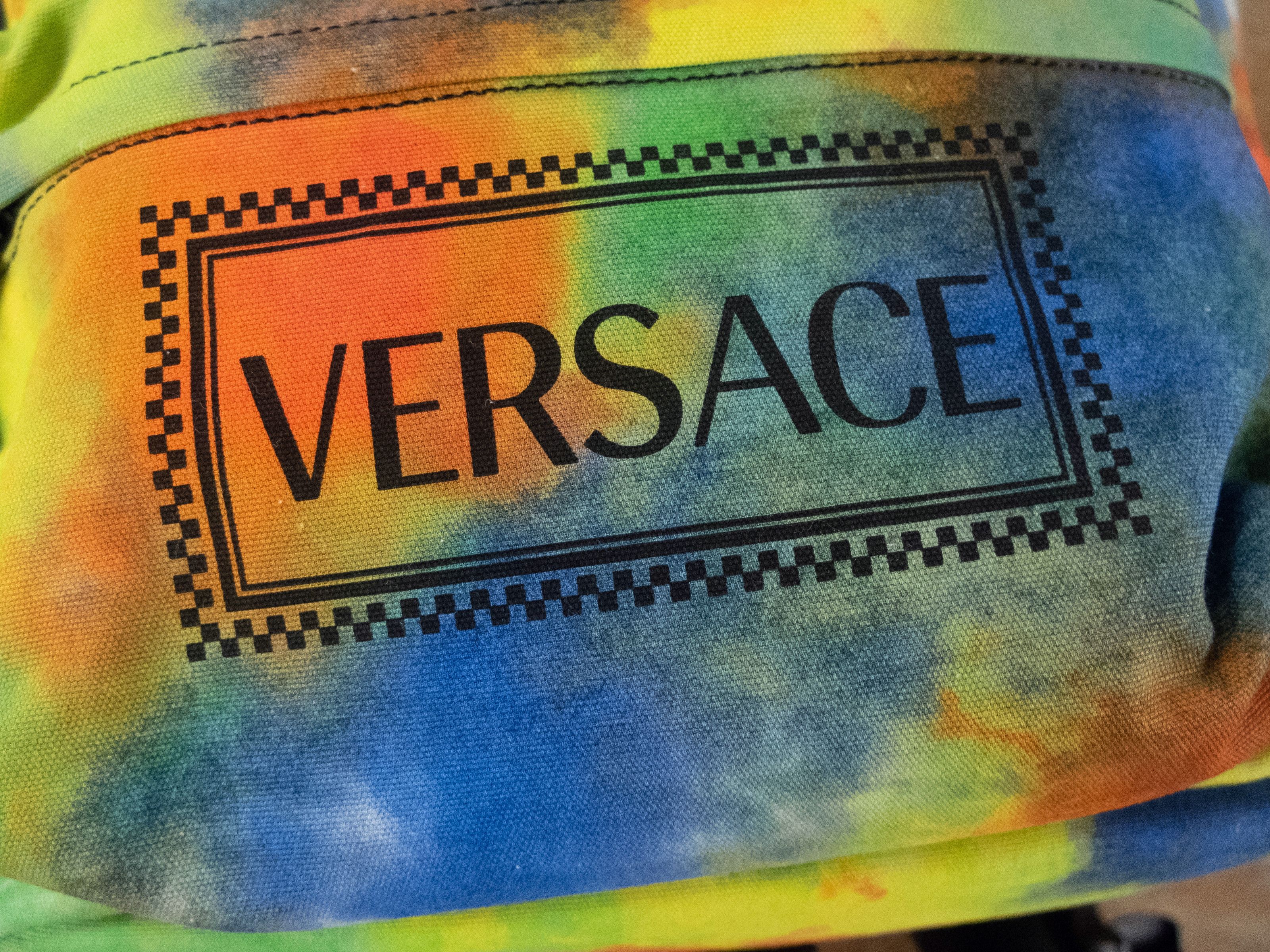 Versace VERSACE colorful tie dye cotton canvas backpack rucksack Size ONE SIZE - 4 Thumbnail