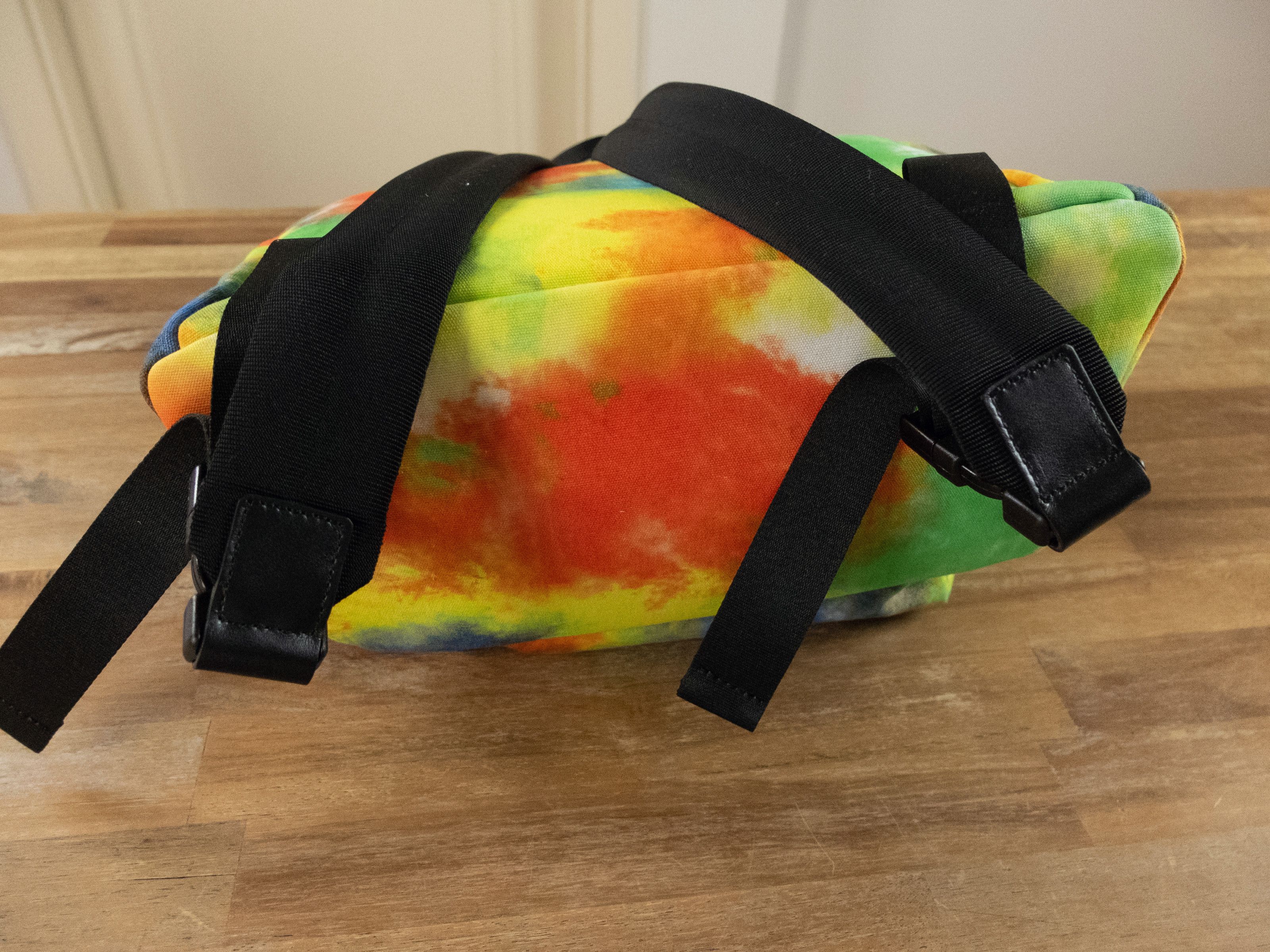 Versace VERSACE colorful tie dye cotton canvas backpack rucksack Size ONE SIZE - 6 Thumbnail