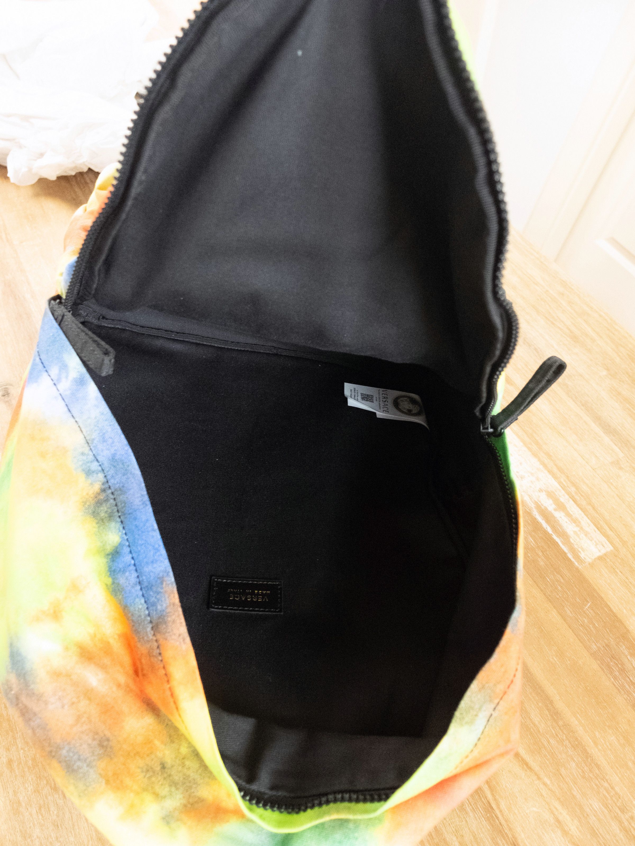 Versace VERSACE colorful tie dye cotton canvas backpack rucksack Size ONE SIZE - 8 Thumbnail