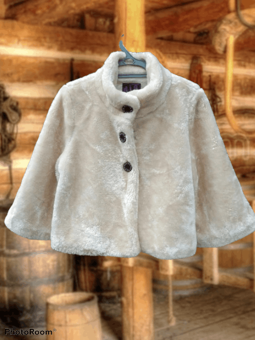 image of Party Girl Soft & Smooth Crop Cardigan in Cream, Women's (Size Medium)