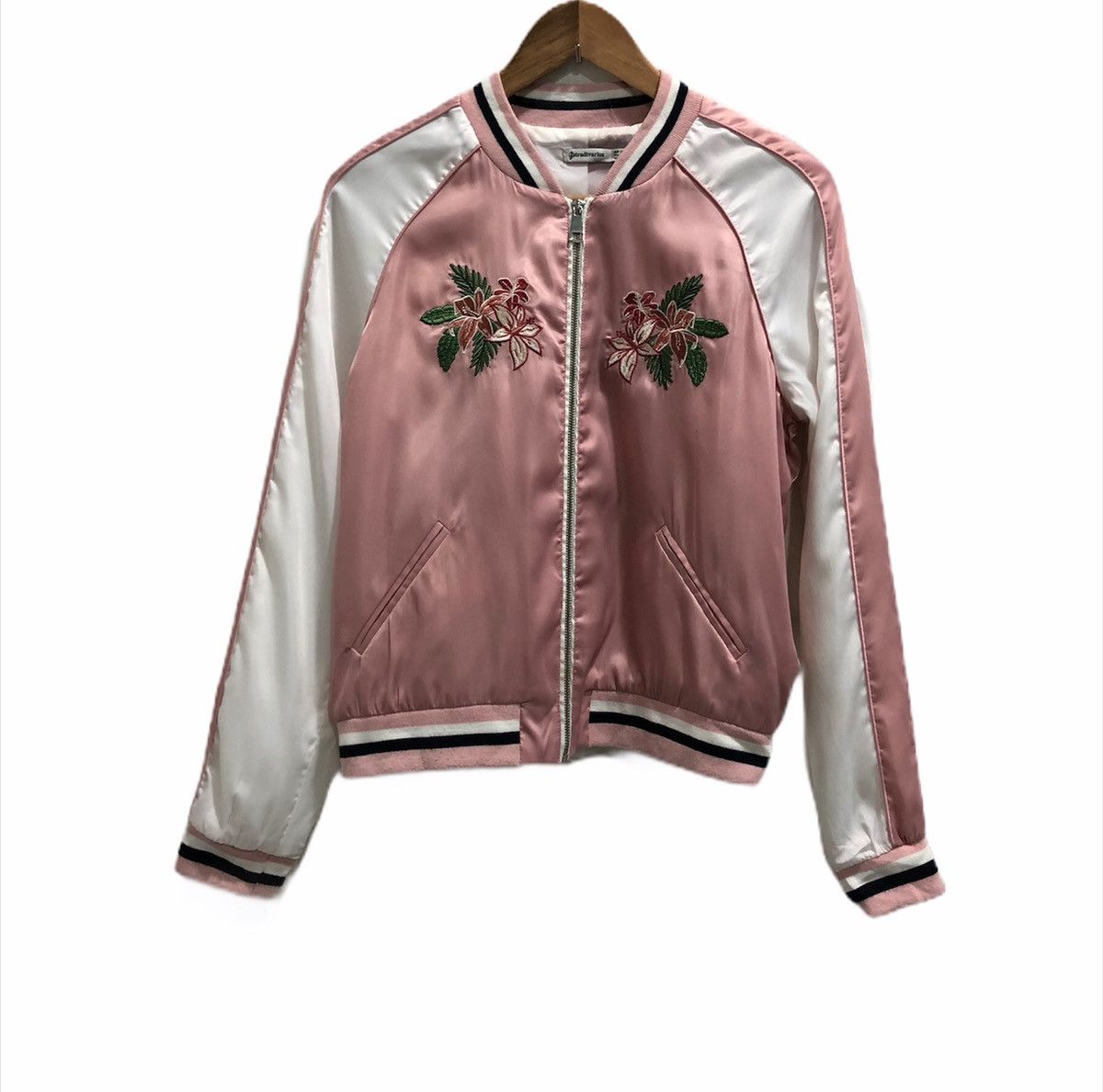 Japanese Brand 🔥SUKAJAN JAPANESE SAKURA Floral Souvenir Jacket Sweater Size S / US 4 / IT 40 - 1 Thumbnail