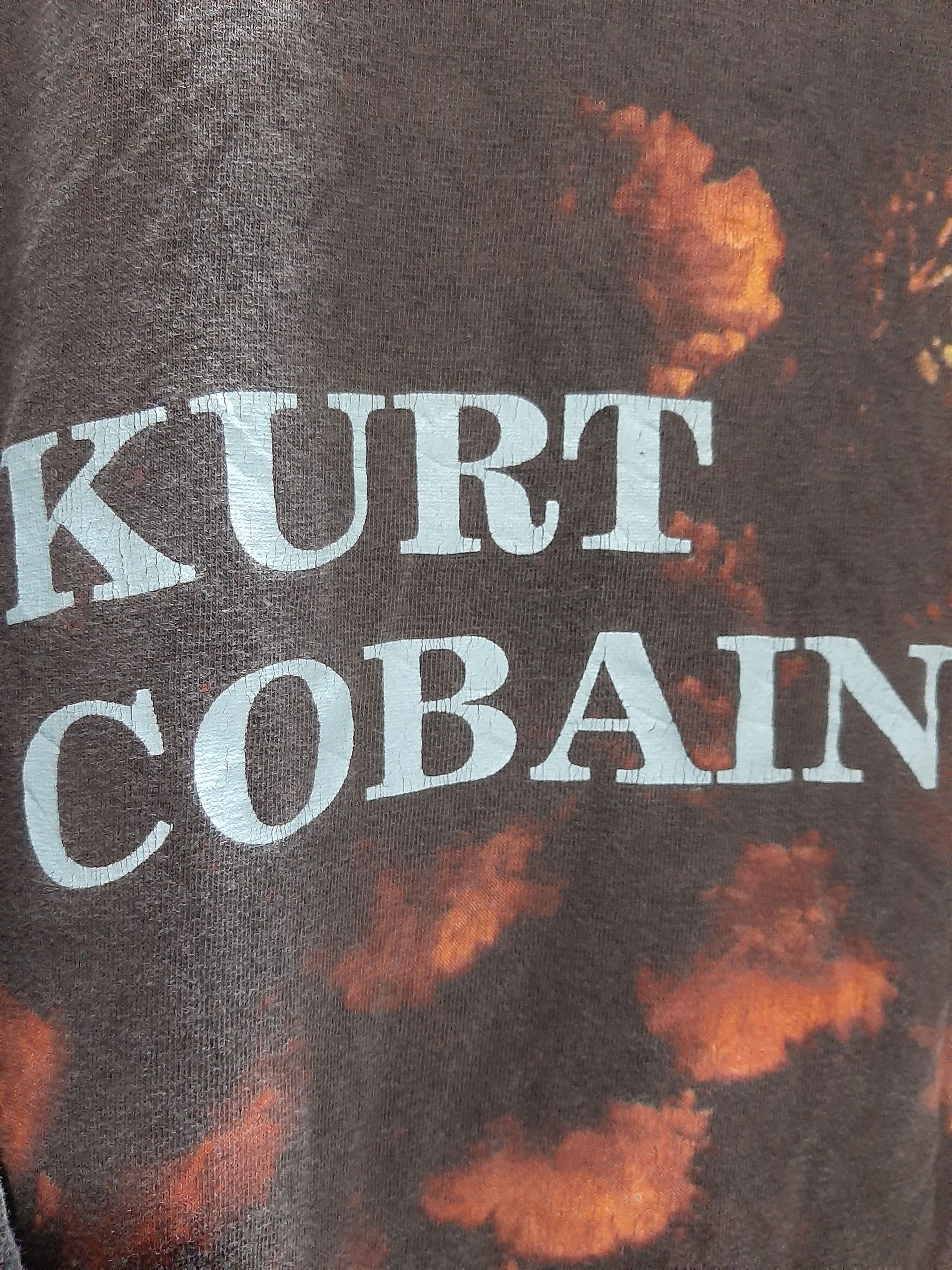 Band Tees × Vintage RARE🔥’90 KURT COBAIN PRINT LIGHT REFLECTION SINGLE STITCH Size US L / EU 52-54 / 3 - 10 Thumbnail