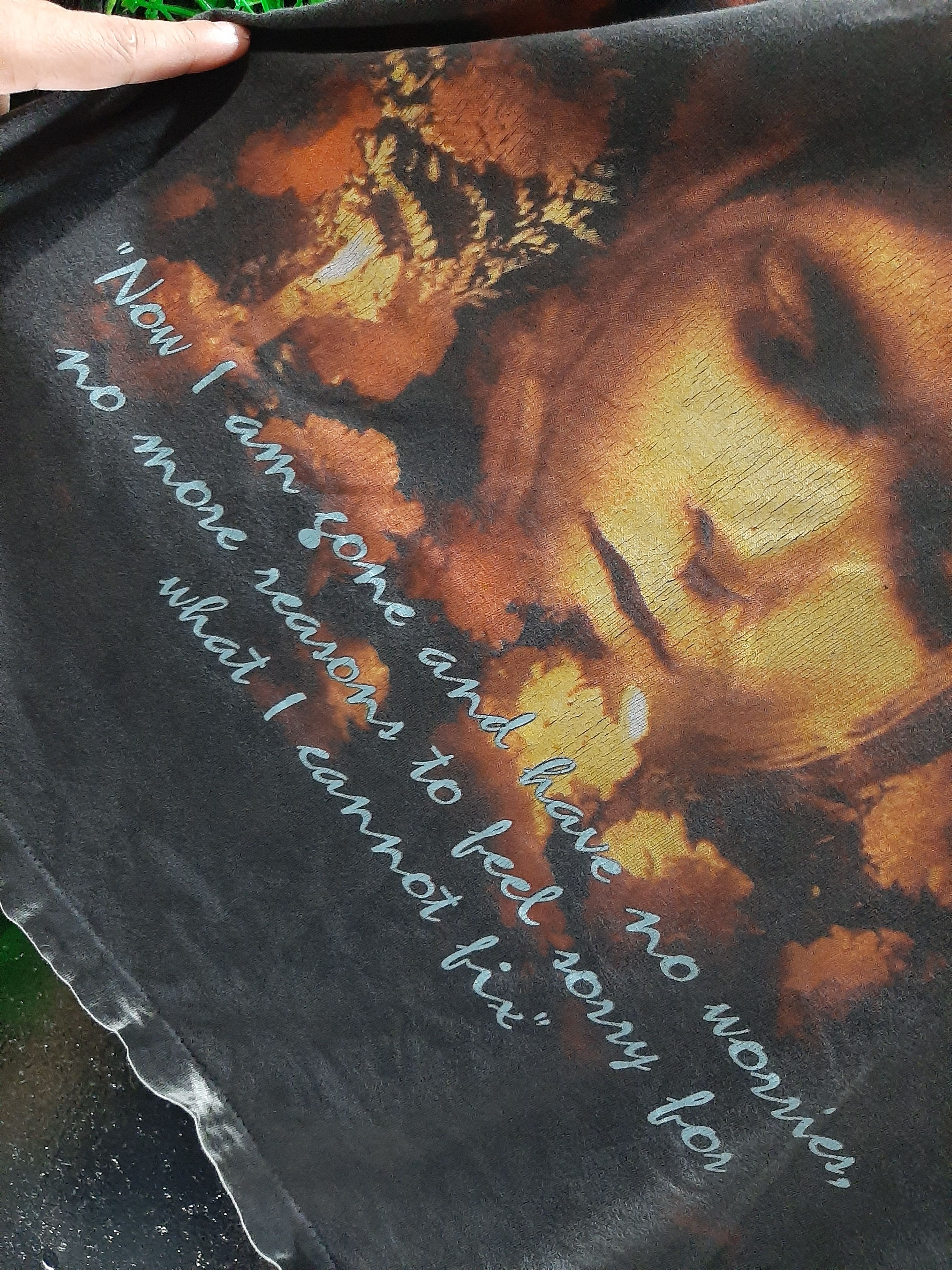 Band Tees × Vintage RARE🔥’90 KURT COBAIN PRINT LIGHT REFLECTION SINGLE STITCH Size US L / EU 52-54 / 3 - 11 Thumbnail