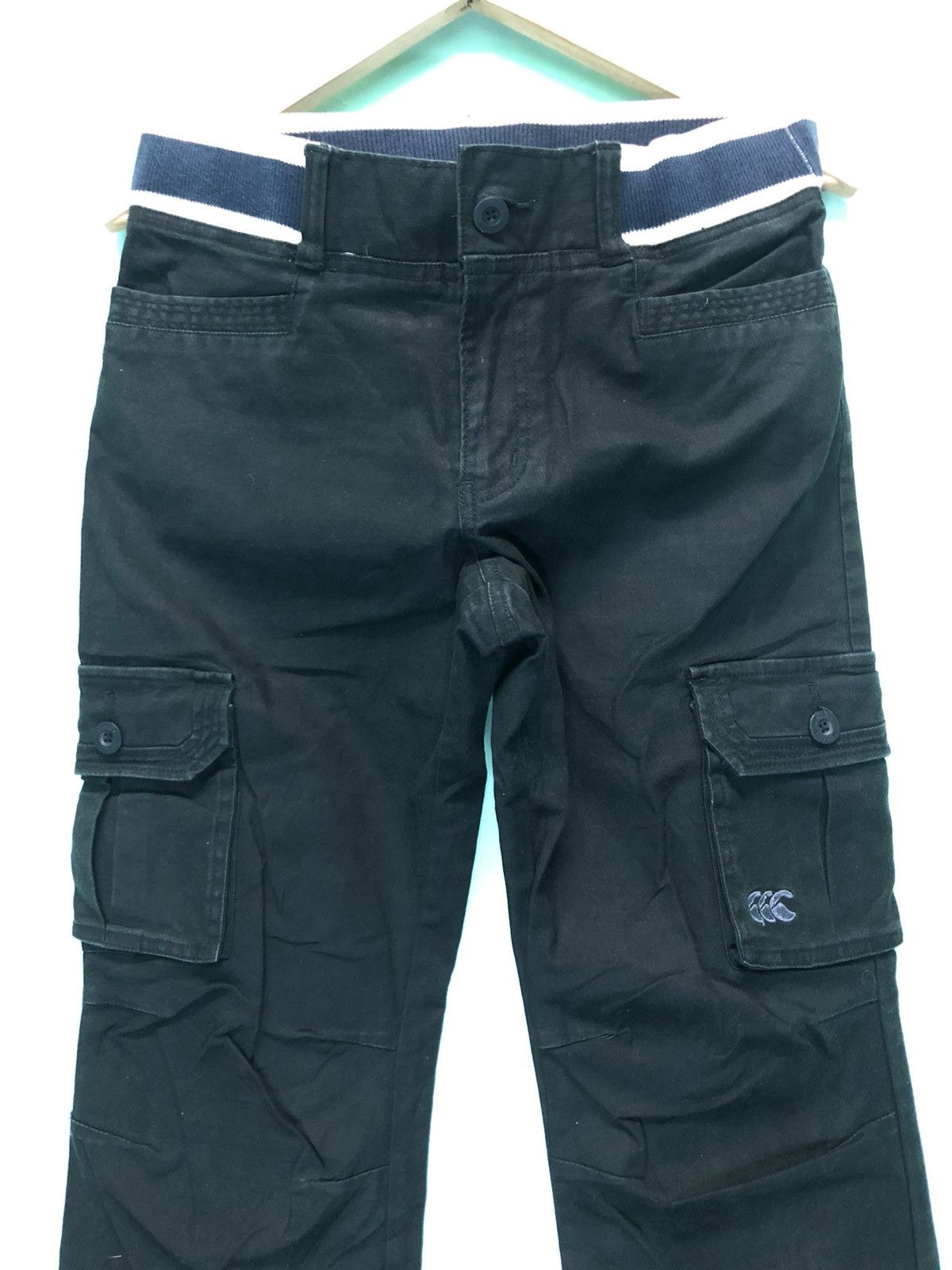 Canterbury of New Zealand × Vintage VINTAGE CANTERBURY FLARE TACTICAL MULTI POCKET CARGO PANT Size US 30 / EU 46 - 2 Thumbnail