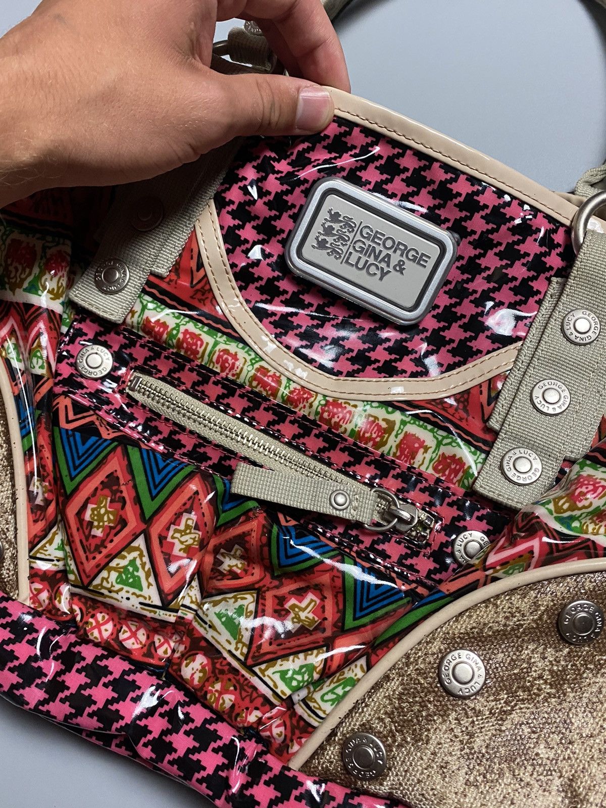 Other GeorgeGina&Lucy patterned vintage studded crossbody/hand bag Size ONE SIZE - 2 Thumbnail