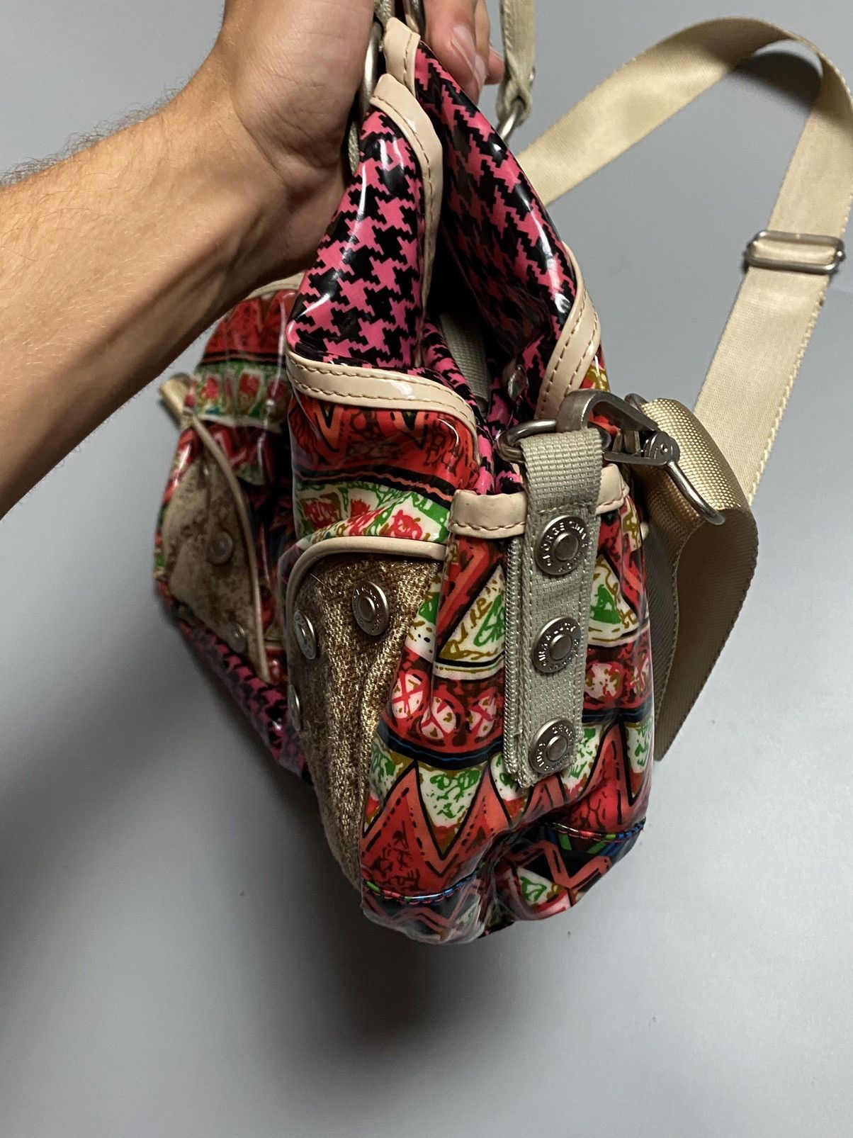 Other GeorgeGina&Lucy patterned vintage studded crossbody/hand bag Size ONE SIZE - 6 Thumbnail
