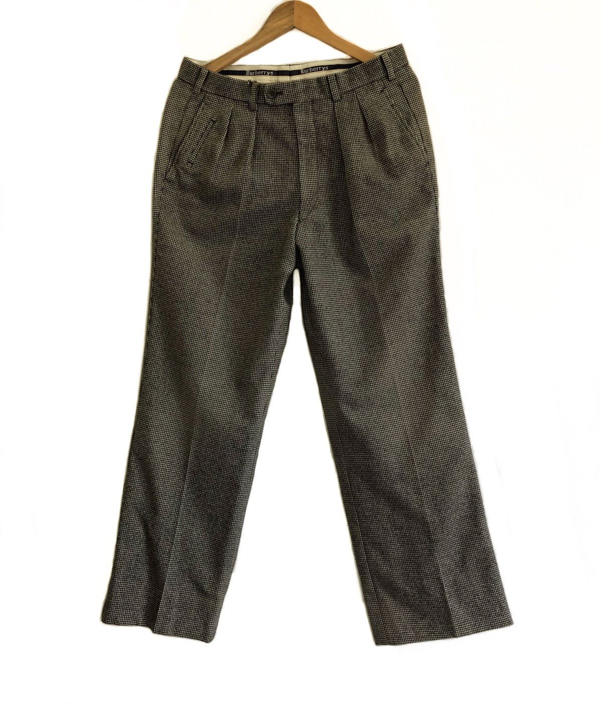 Burberry 🔥VINTAGE BURBERRY NOVA CHECK WOOL PANTS Size US 33 - 1 Thumbnail