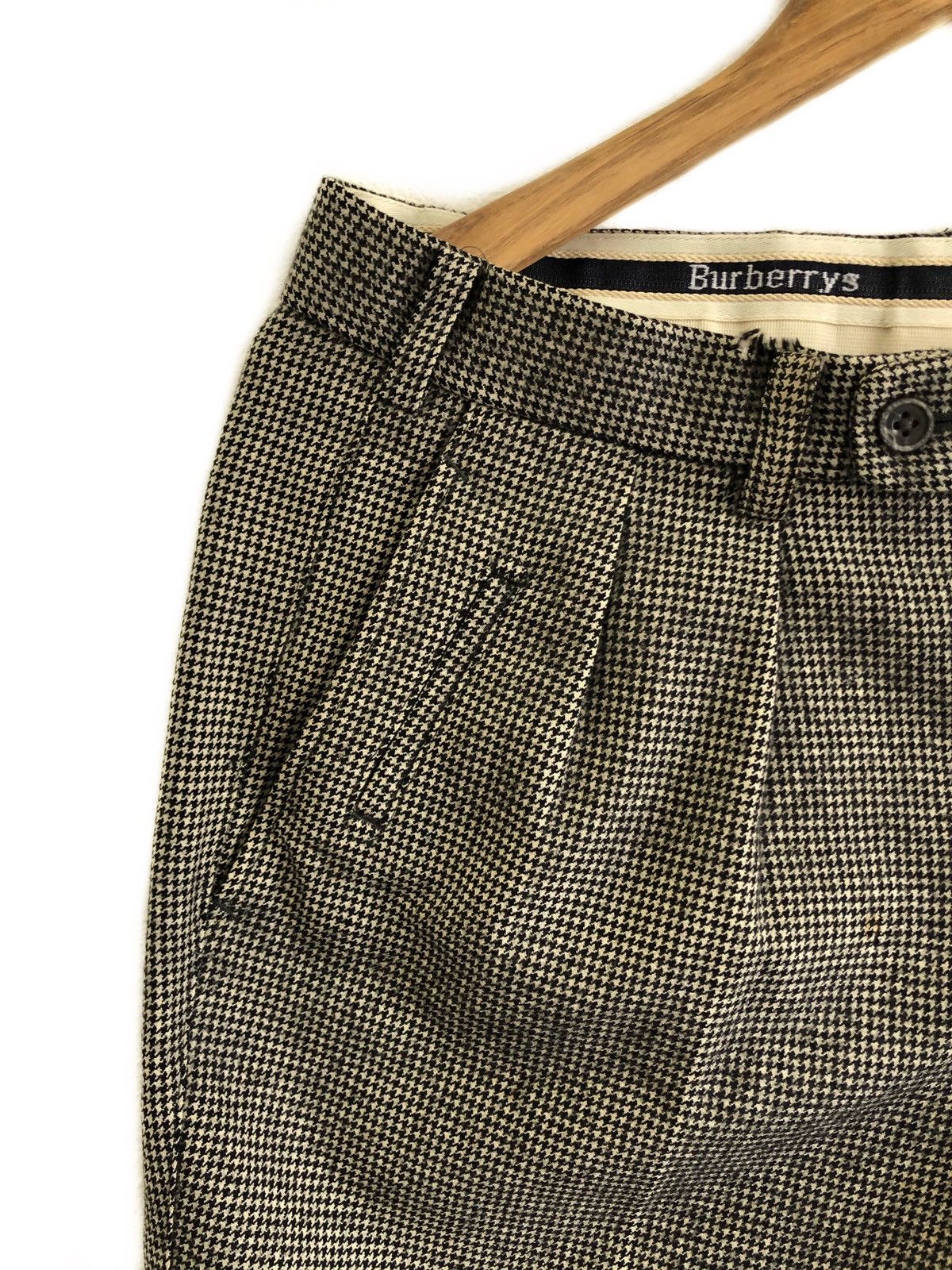 Burberry 🔥VINTAGE BURBERRY NOVA CHECK WOOL PANTS Size US 33 - 4 Thumbnail