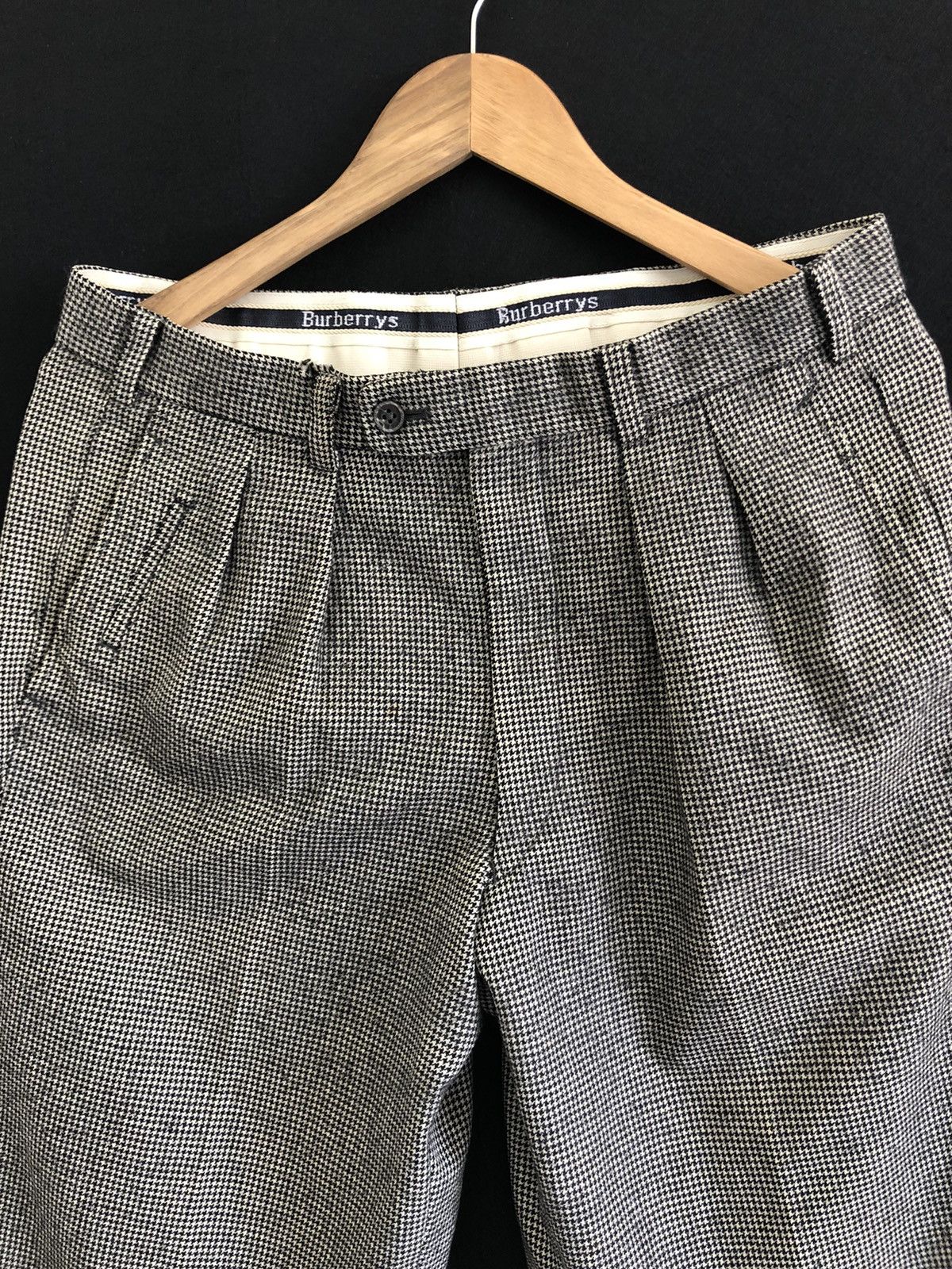 Burberry 🔥VINTAGE BURBERRY NOVA CHECK WOOL PANTS Size US 33 - 2 Thumbnail
