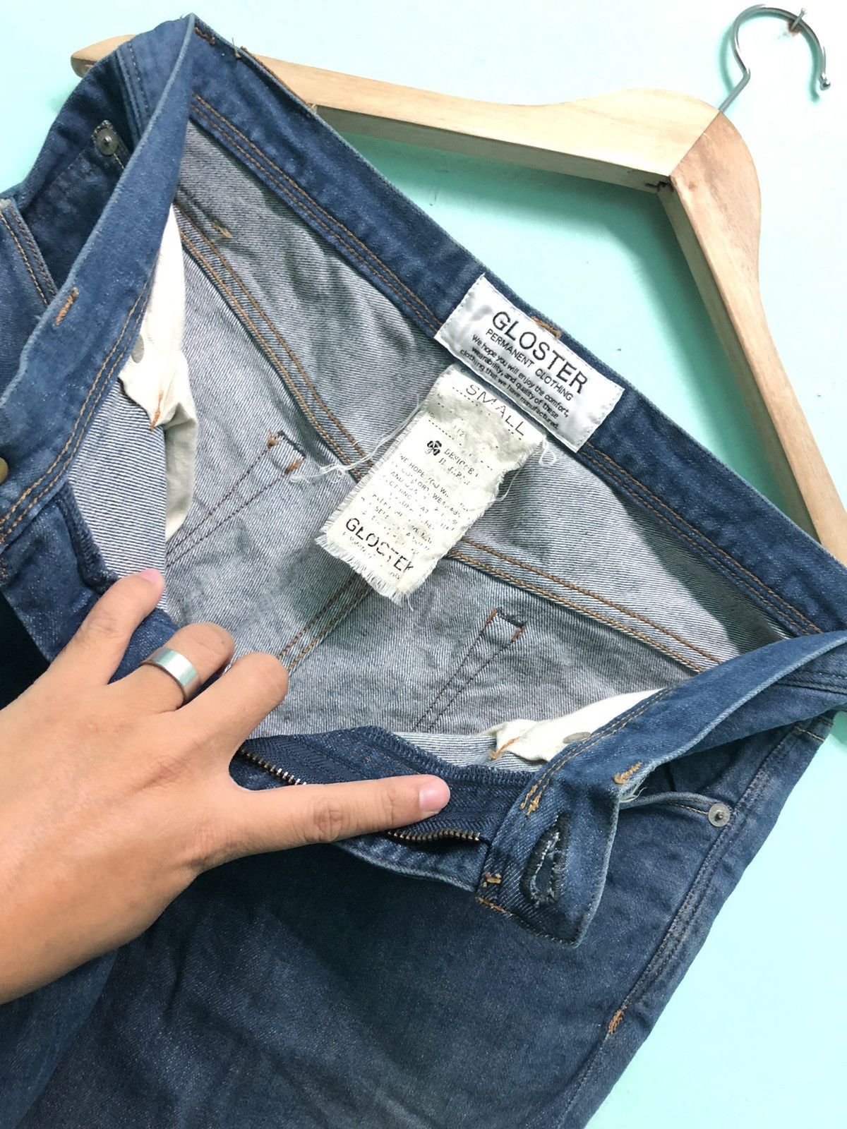 Japanese Brand × Vintage GLOSTER UTILITY TROUSER SLIM SKINNY JAPANESE BRAND DENIM Size US 29 - 4 Thumbnail