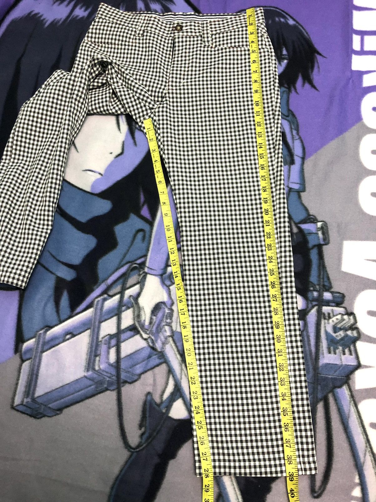 Adidas × Vintage VINTAGE ADIDAS GOLF DOUBLE LAYER FLEECE INNER CHECKED PANTS Size US 32 / EU 48 - 15 Thumbnail