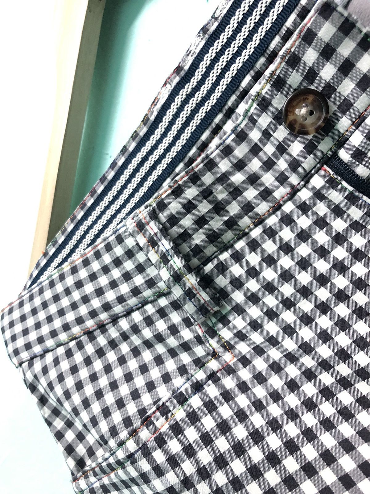 Adidas × Vintage VINTAGE ADIDAS GOLF DOUBLE LAYER FLEECE INNER CHECKED PANTS Size US 32 / EU 48 - 4 Thumbnail