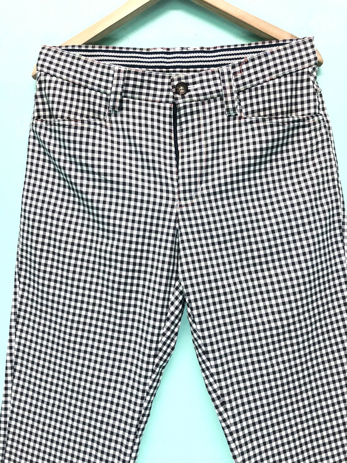 Adidas × Vintage VINTAGE ADIDAS GOLF DOUBLE LAYER FLEECE INNER CHECKED PANTS Size US 32 / EU 48 - 2 Thumbnail