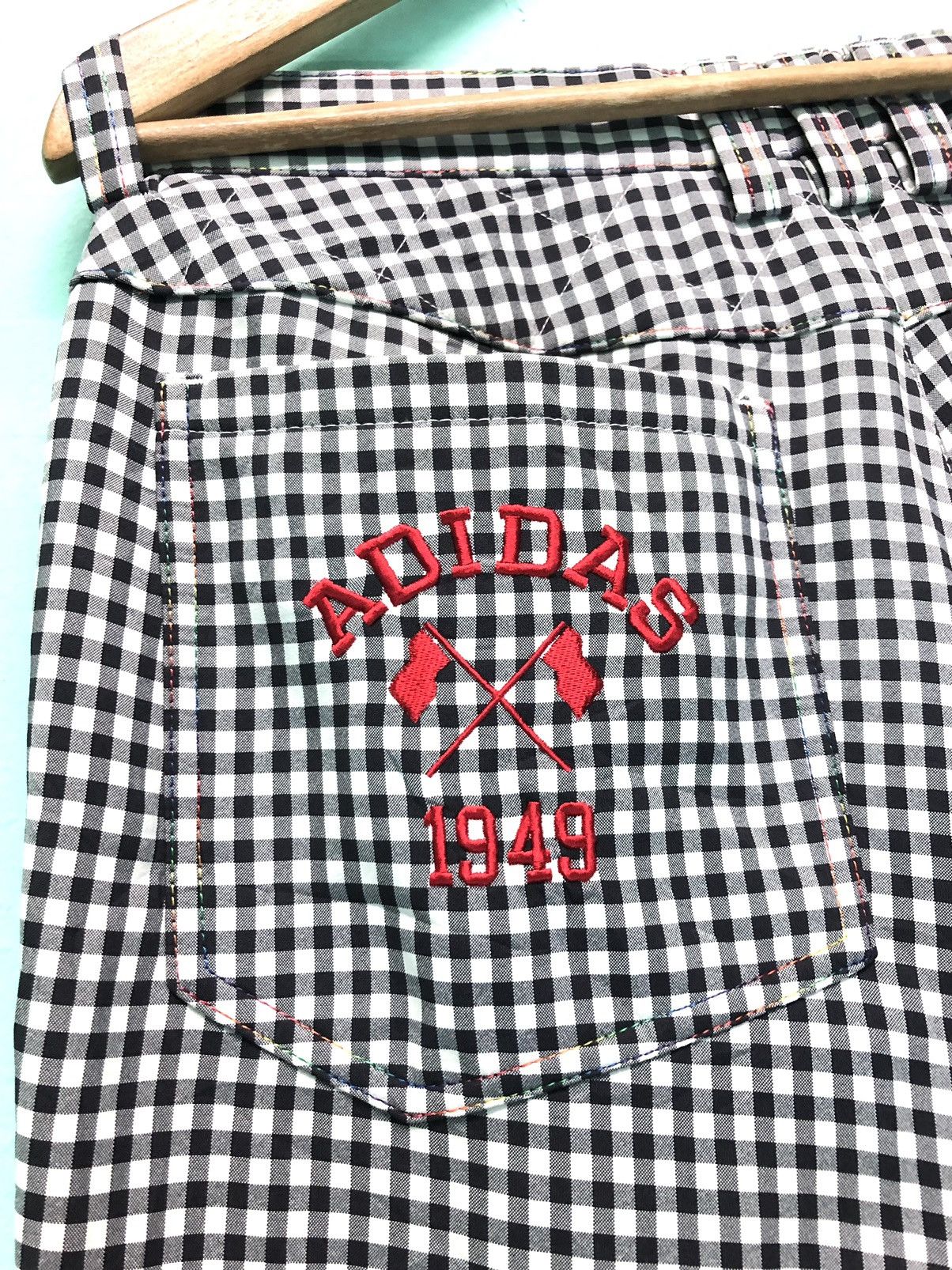 Adidas × Vintage VINTAGE ADIDAS GOLF DOUBLE LAYER FLEECE INNER CHECKED PANTS Size US 32 / EU 48 - 8 Thumbnail