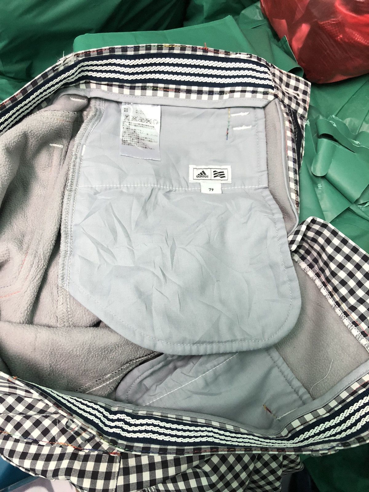Adidas × Vintage VINTAGE ADIDAS GOLF DOUBLE LAYER FLEECE INNER CHECKED PANTS Size US 32 / EU 48 - 10 Thumbnail