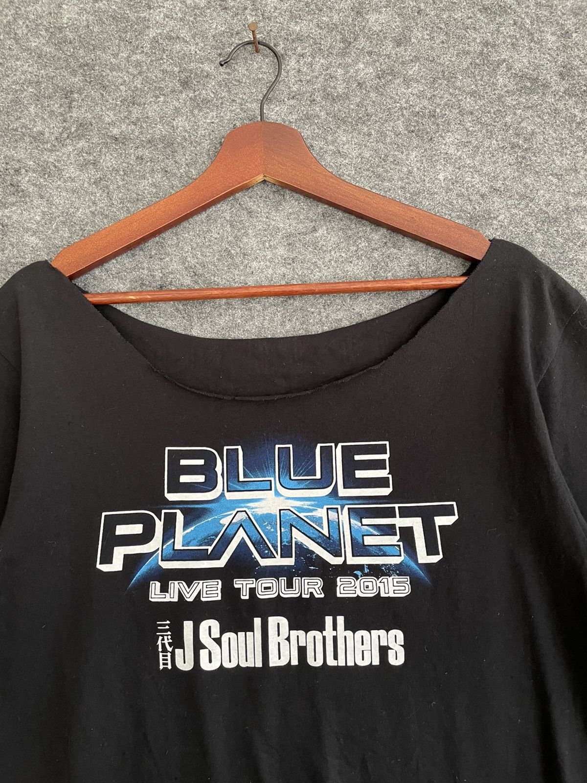Band Tees × Japanese Brand BLUE PLANET LIBE TOUR 2015 CROPPED TEE Size US M / EU 48-50 / 2 - 2 Thumbnail