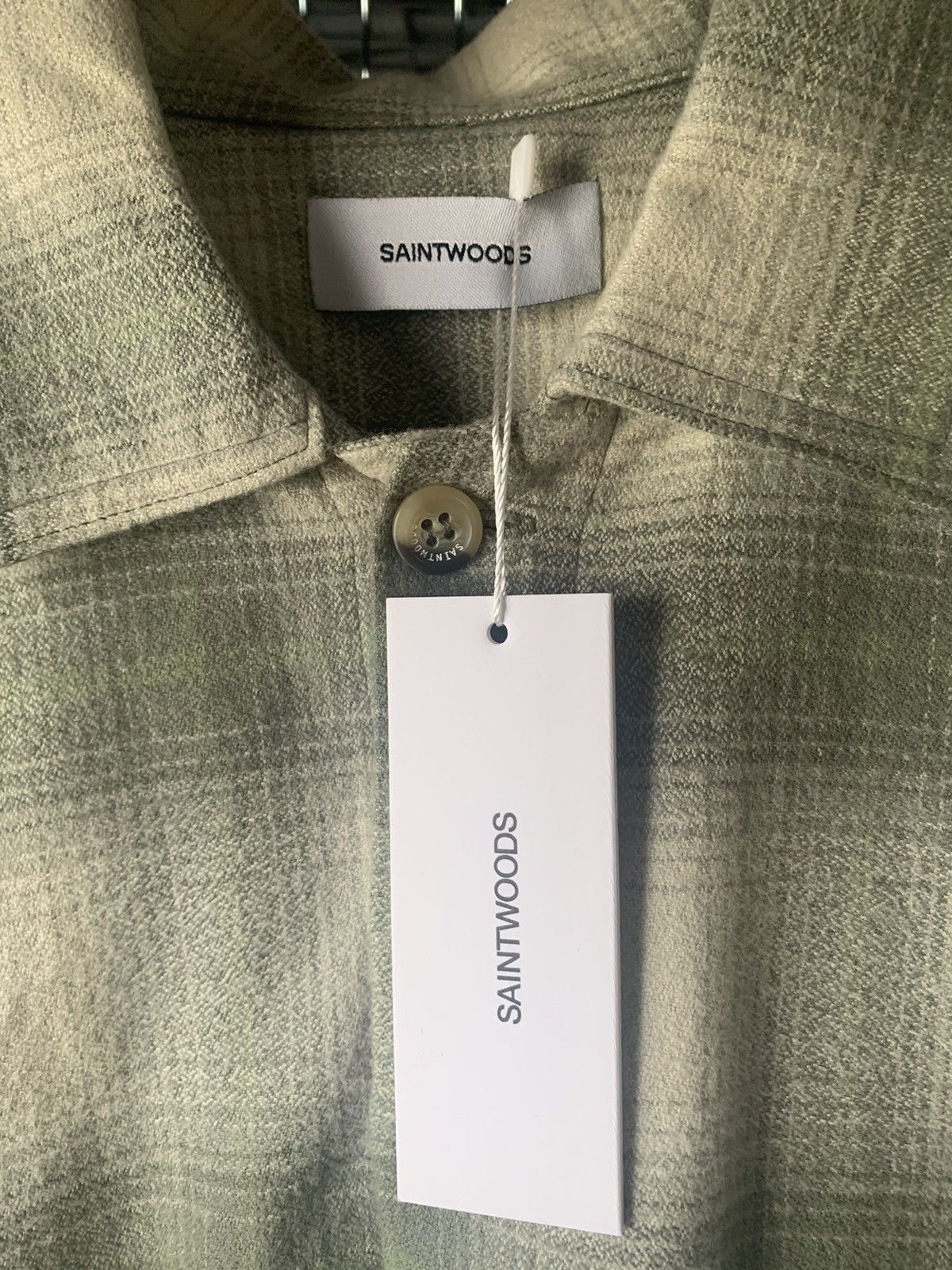 Saintwoods SaintWoods Shadow Plaid Flannel Shirt Size US M / EU 48-50 / 2 - 6 Thumbnail
