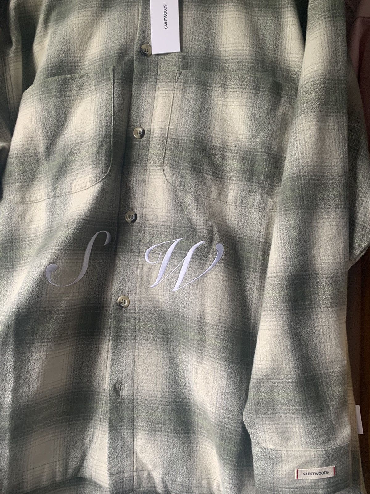Saintwoods SaintWoods Shadow Plaid Flannel Shirt Size US M / EU 48-50 / 2 - 7 Thumbnail
