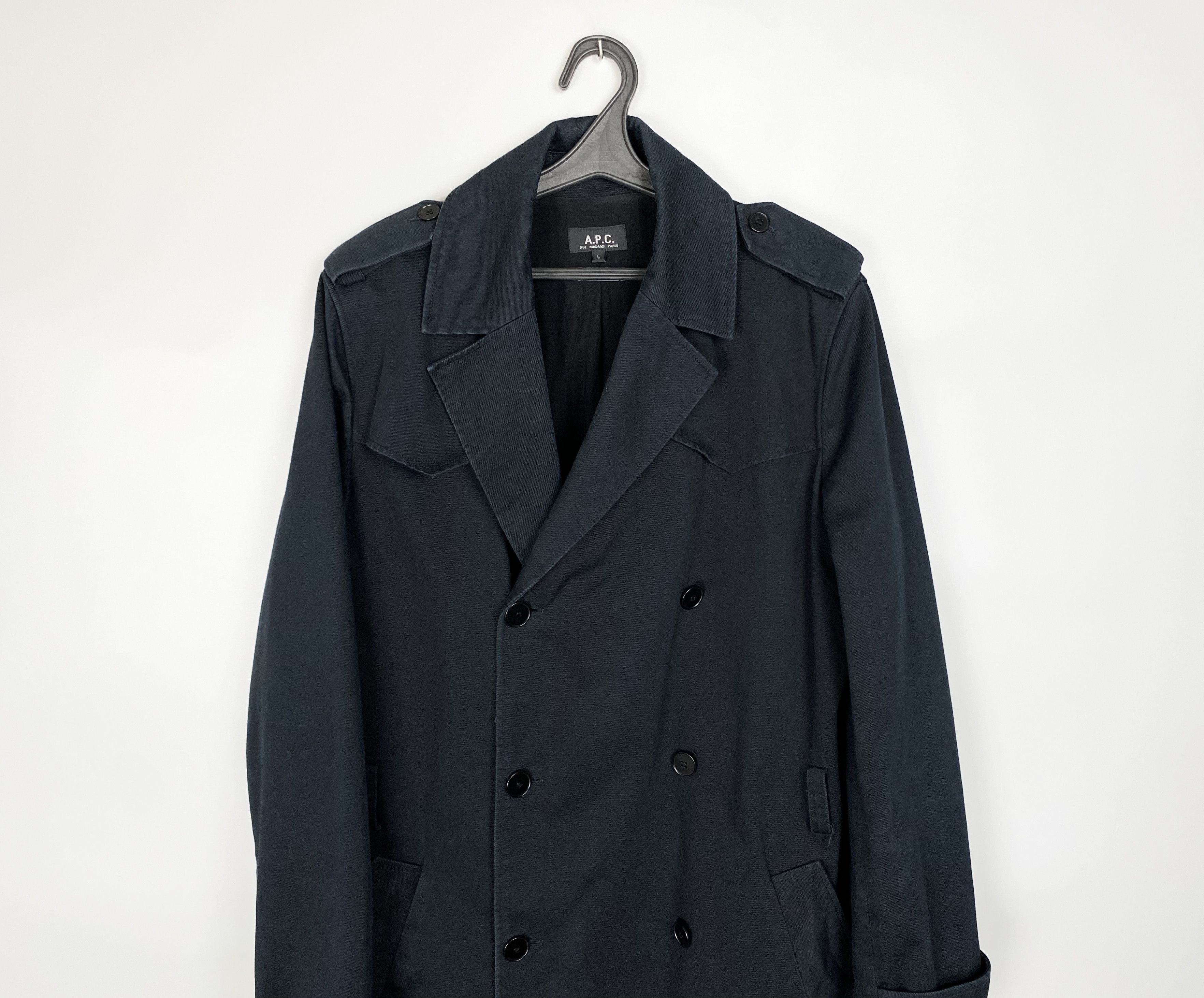 A.P.C. A.P.C.Japan Vintage Double Breasted Trench Coat Size US L / EU 52-54 / 3 - 2 Thumbnail
