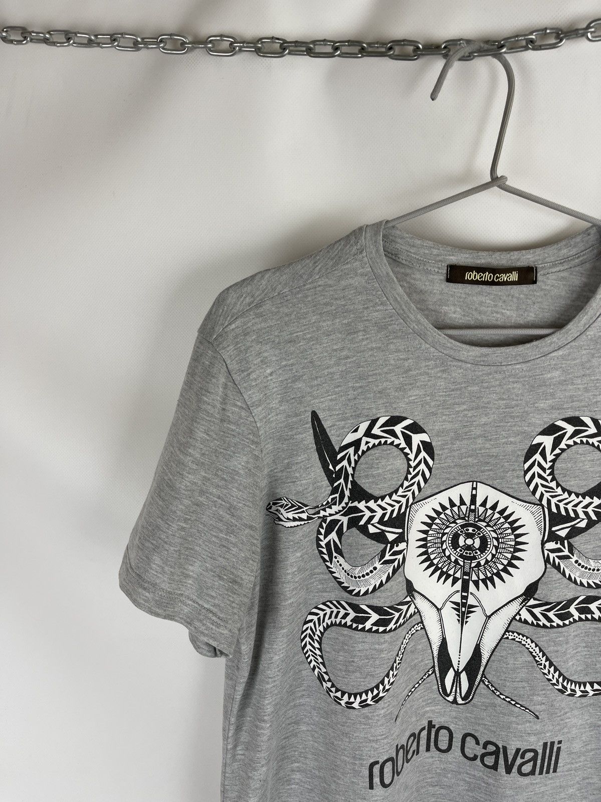 Roberto Cavalli Roberto Cavalli big logo print tee shirt Size US M / EU 48-50 / 2 - 2 Thumbnail