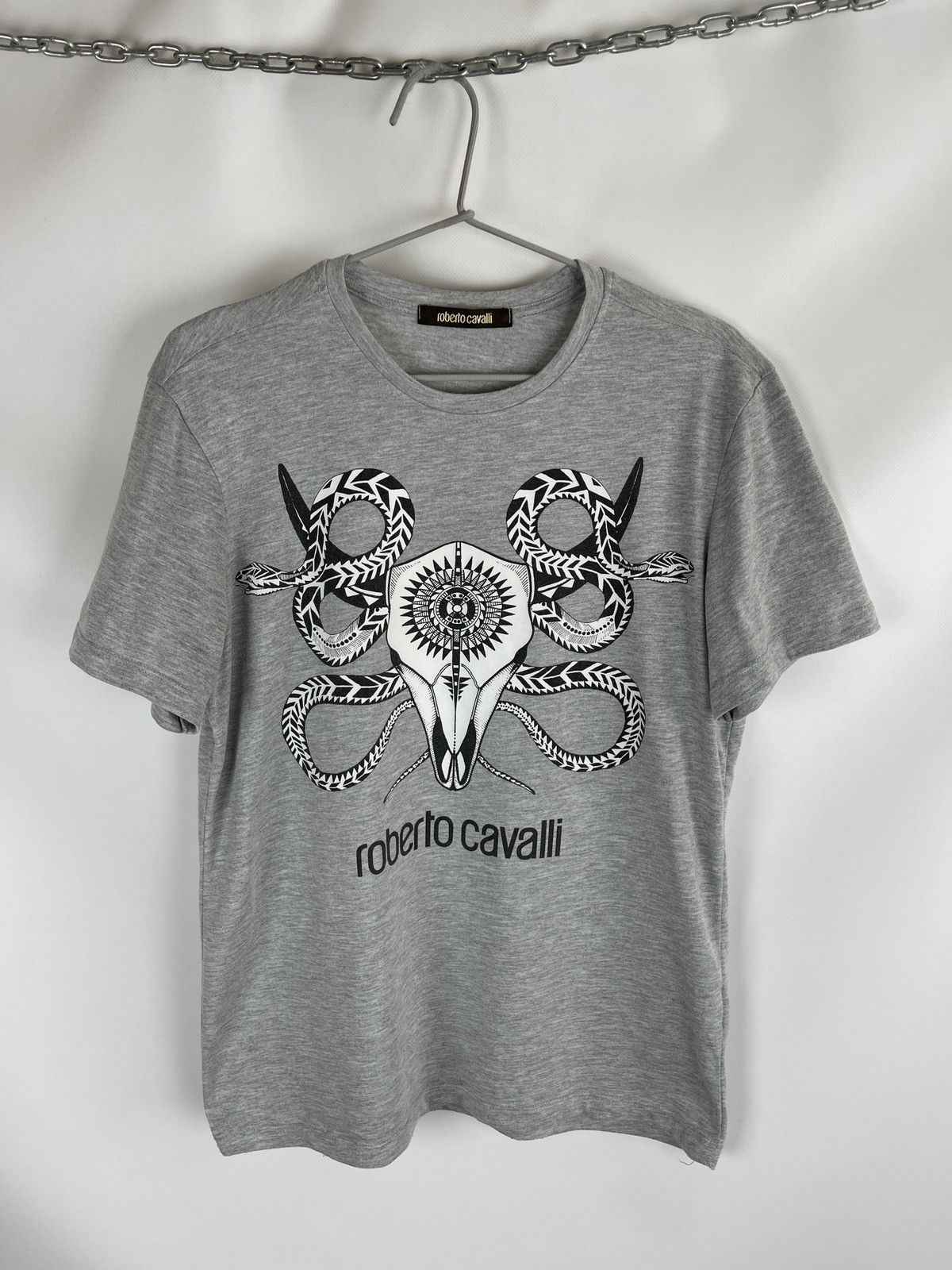 Roberto Cavalli Roberto Cavalli big logo print tee shirt Size US M / EU 48-50 / 2 - 1 Thumbnail