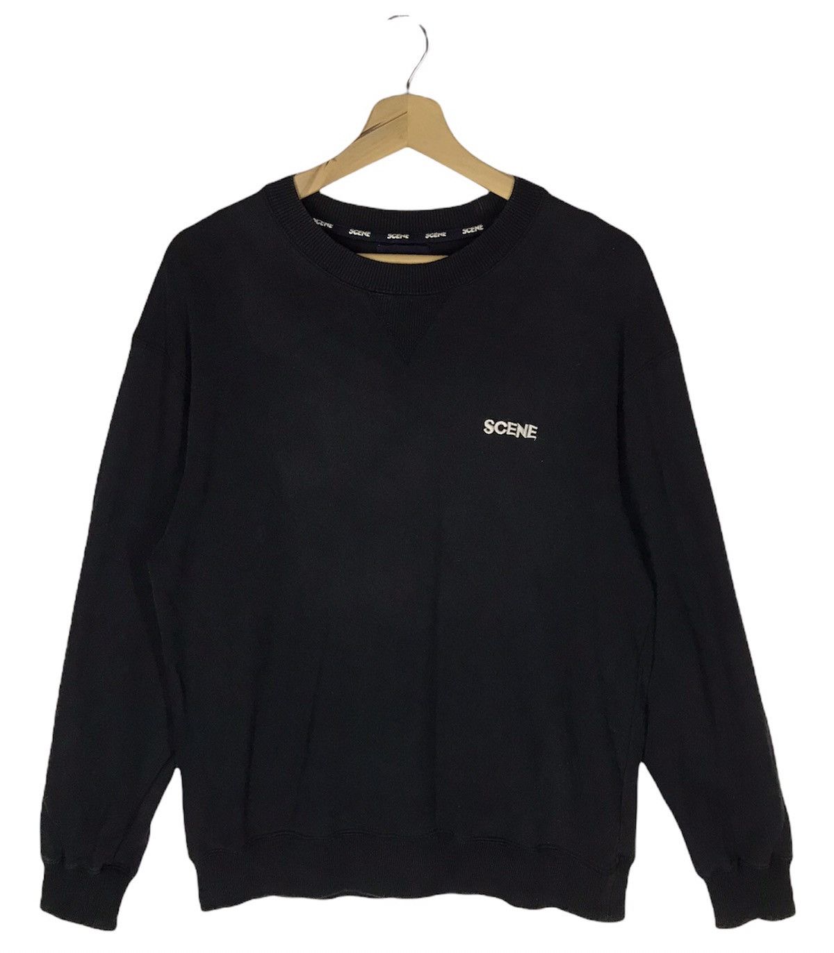 image of Vintage Scene It’S American Answer Sweatshirts in Black, Men's (Size Large)
