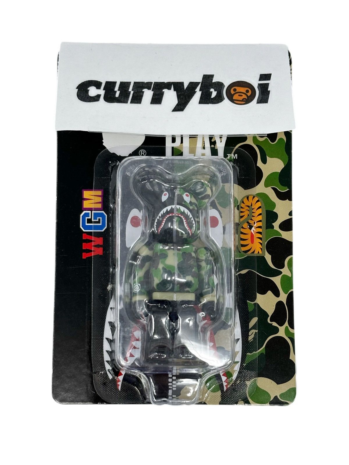 Bape BE@RBRICK X BAPE Shark Hoodie 100% Green Size ONE SIZE - 3 Thumbnail