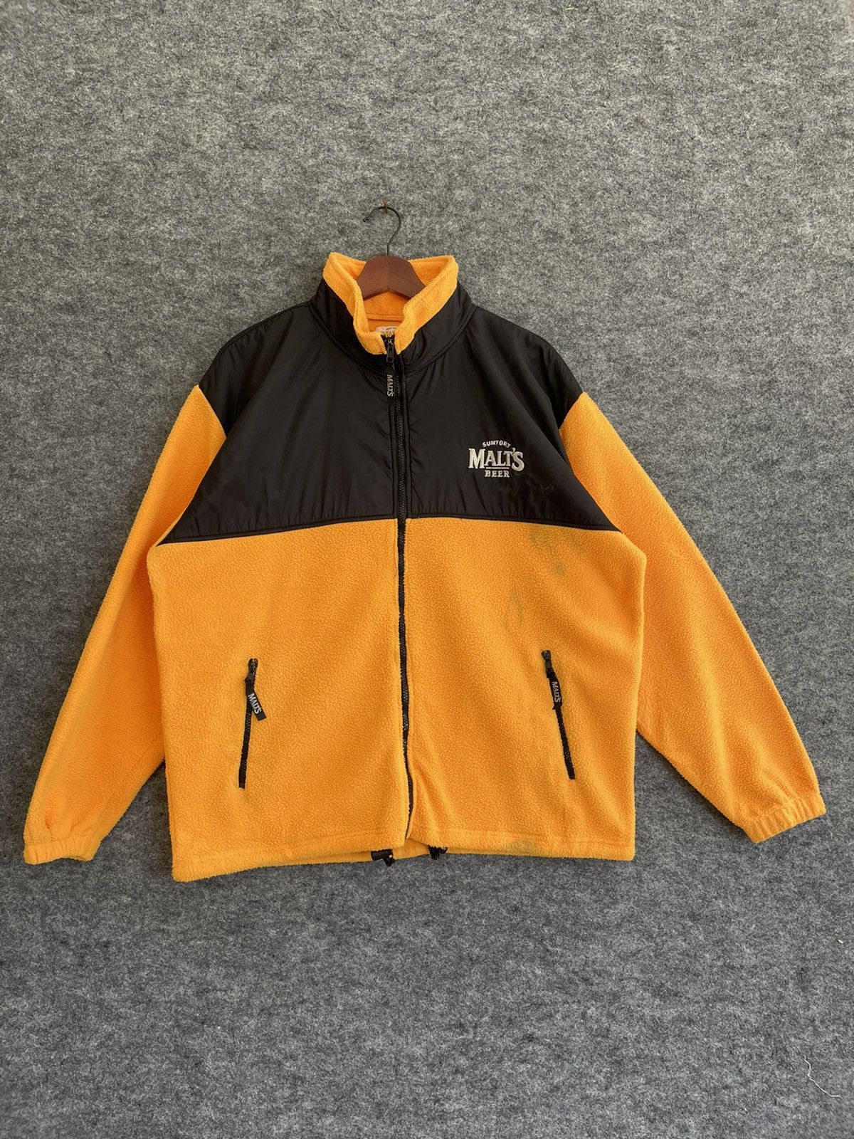 Japanese Brand × Vintage SUNTORY MALTS FLEECE JACKET Size US L / EU 52-54 / 3 - 1 Thumbnail