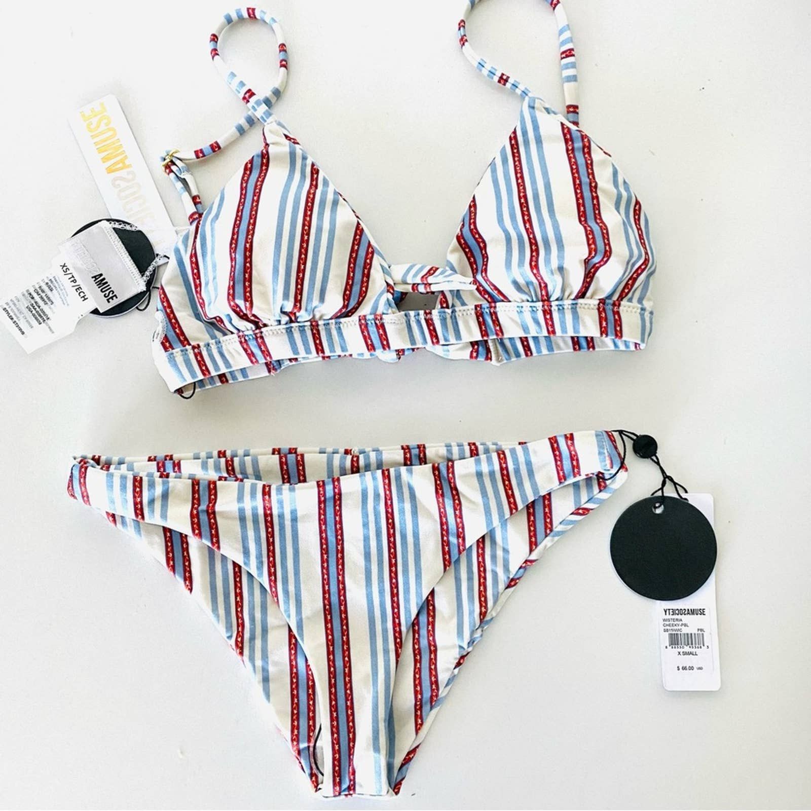 Amuse society Coline everyday bikini bottom -blue main image 0