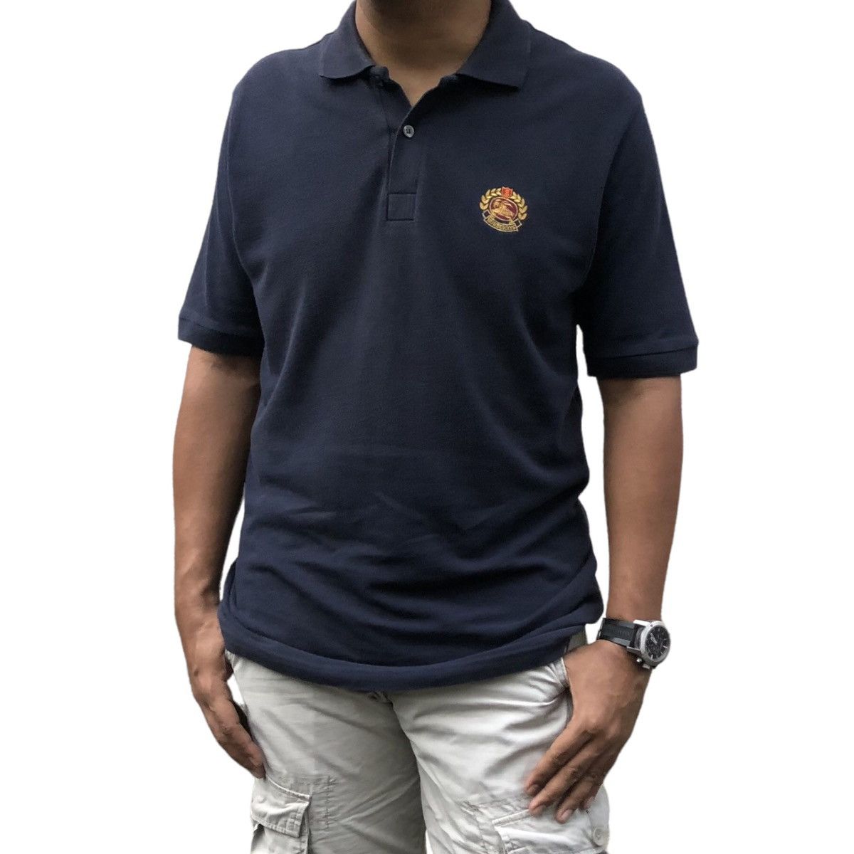 Burberry Vintage Burberrys Embroidery Logo Polo Tee Size US S / EU 44-46 / 1 - 2 Thumbnail