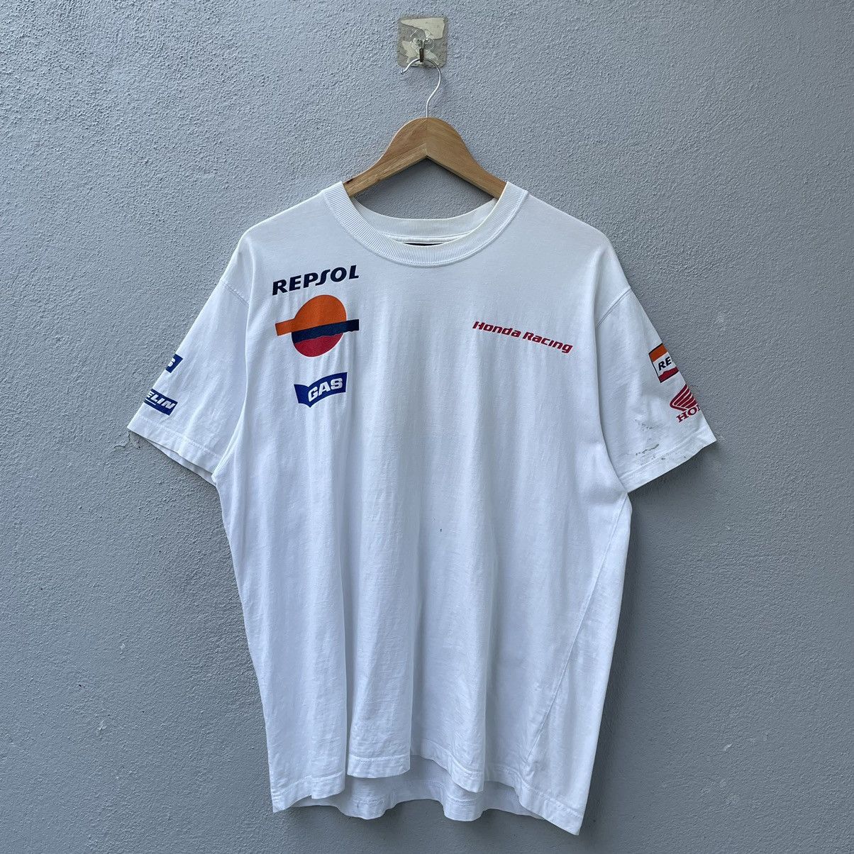 image of Vintage Honda Racing Tee Shirt in White, Men's (Size XL)