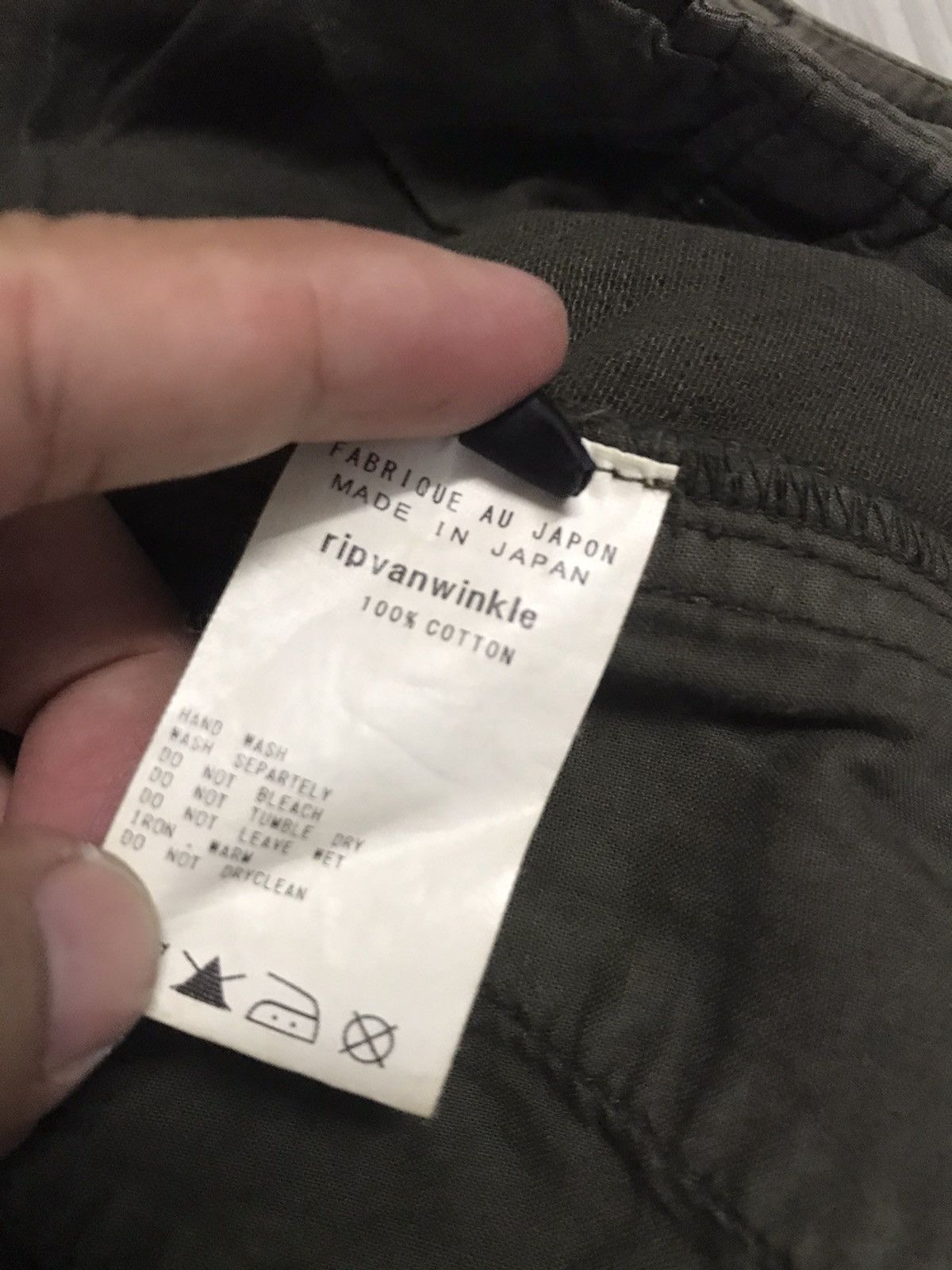 RIPVANWINKLE Cargo Pants Leg Zipper Size US 33 - 10 Thumbnail