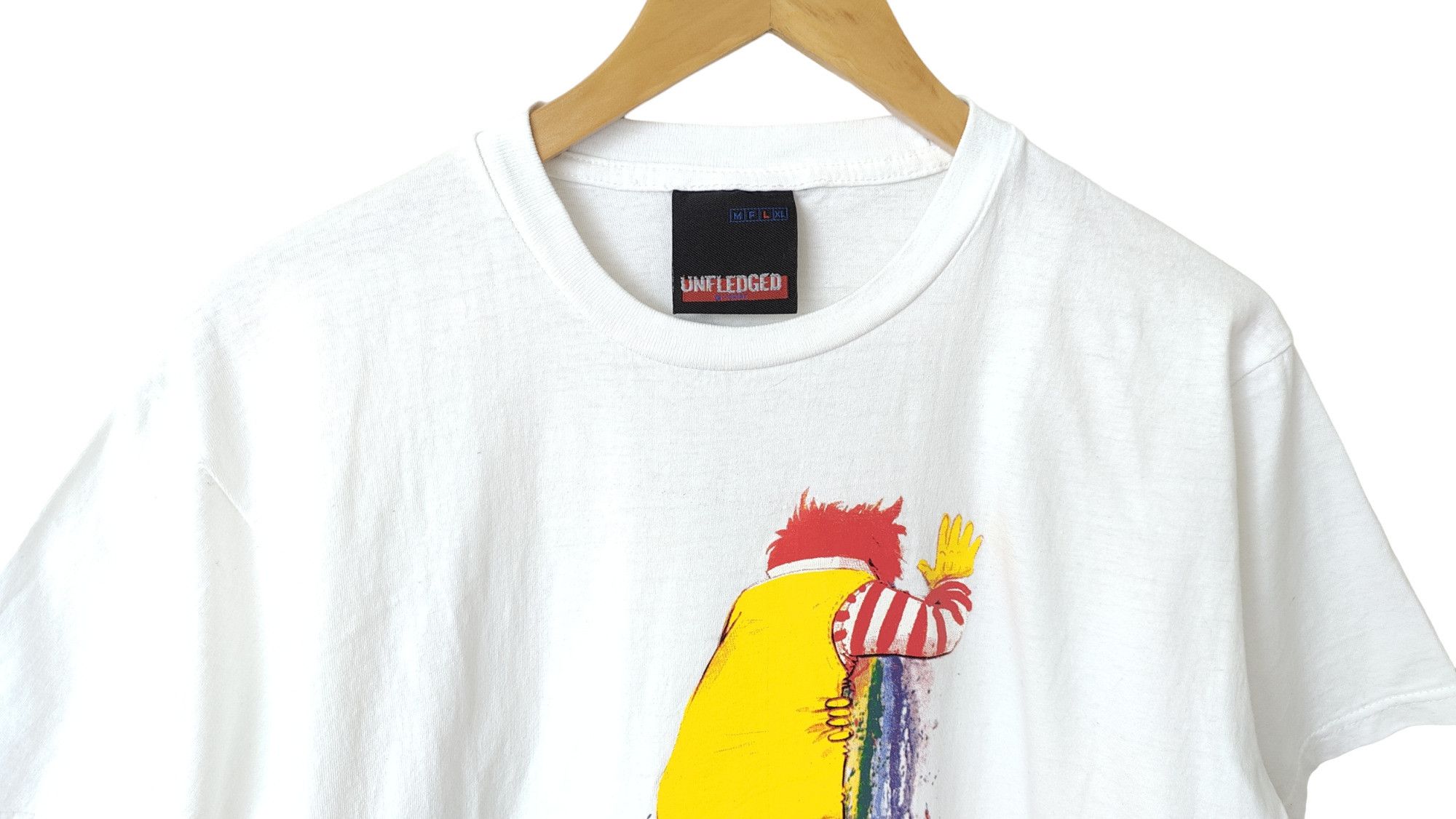 Japanese Brand VTG Unfledged Mcdonalds Clown Tshirt Size US L / EU 52-54 / 3 - 4 Thumbnail