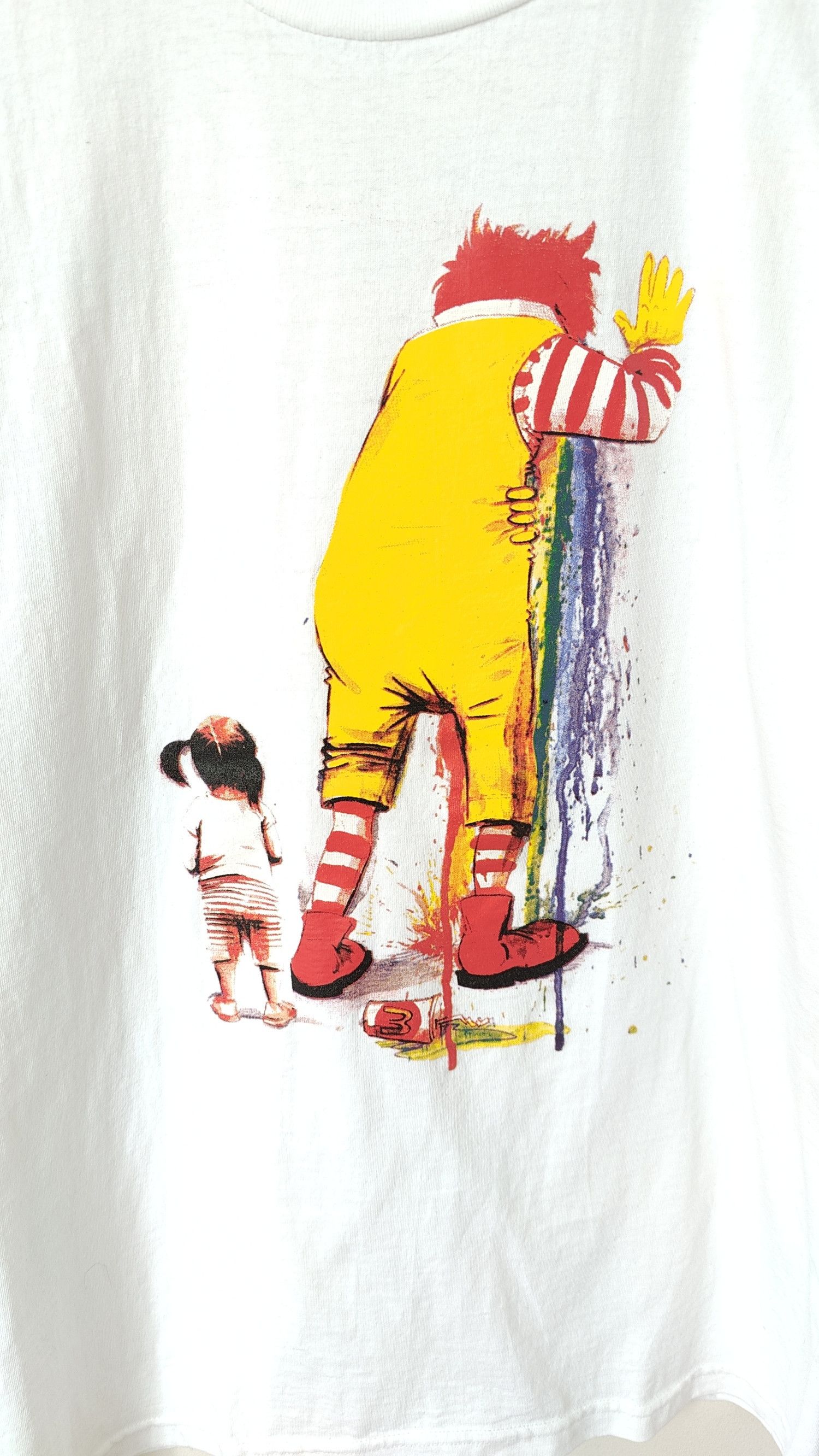 Japanese Brand VTG Unfledged Mcdonalds Clown Tshirt Size US L / EU 52-54 / 3 - 5 Thumbnail