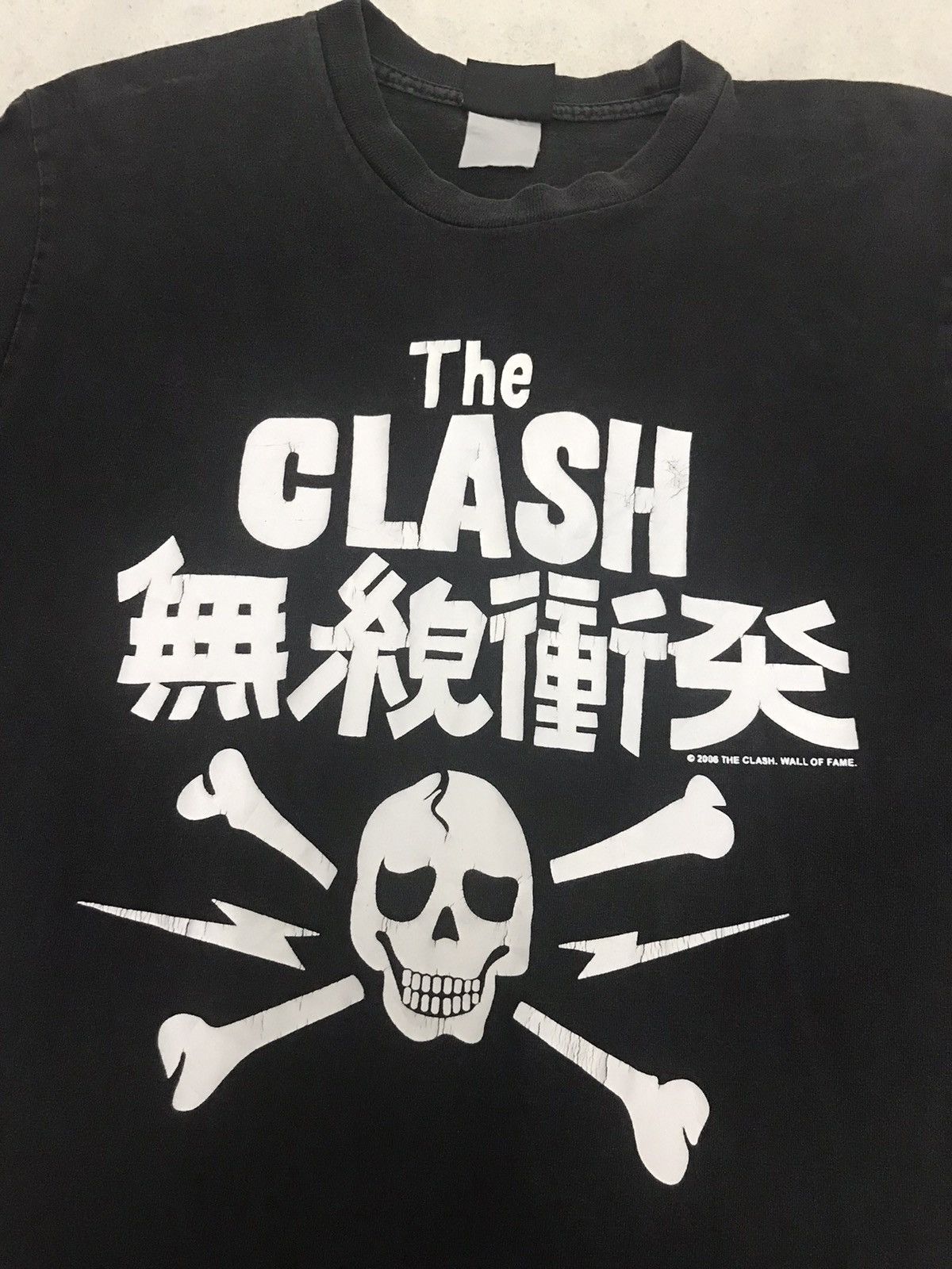 Band Tees × Vintage Vintage The Clash Bootleg Punk Rock Tee Skull Logo Size US S / EU 44-46 / 1 - 6 Thumbnail