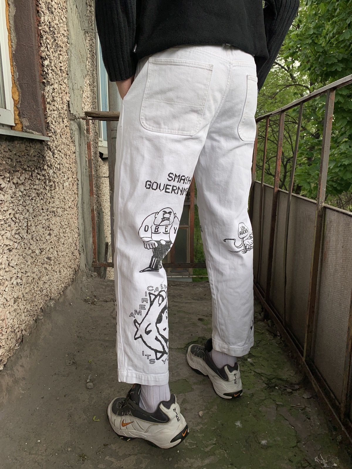 Obey Obey Hardwork Carpenter Dream Team Single Knee Cargo Pants Size US 30 / EU 46 - 5 Thumbnail