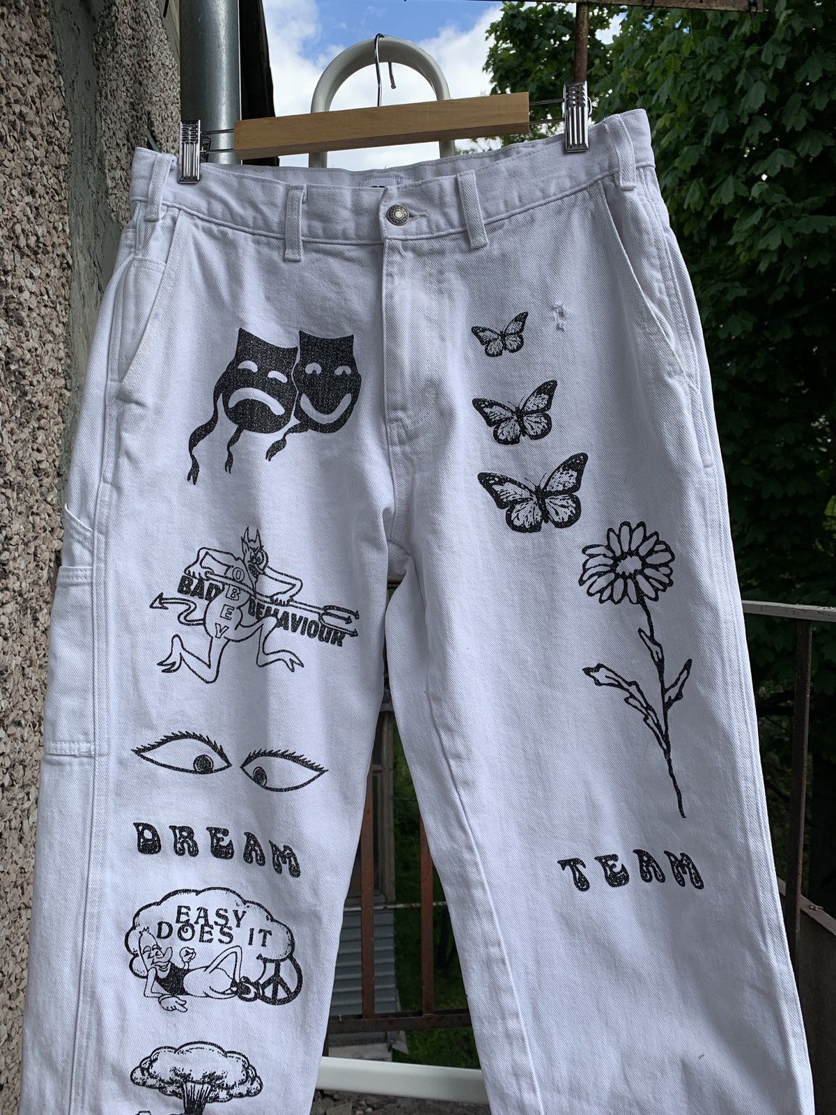Obey Obey Hardwork Carpenter Dream Team Single Knee Cargo Pants Size US 30 / EU 46 - 8 Thumbnail