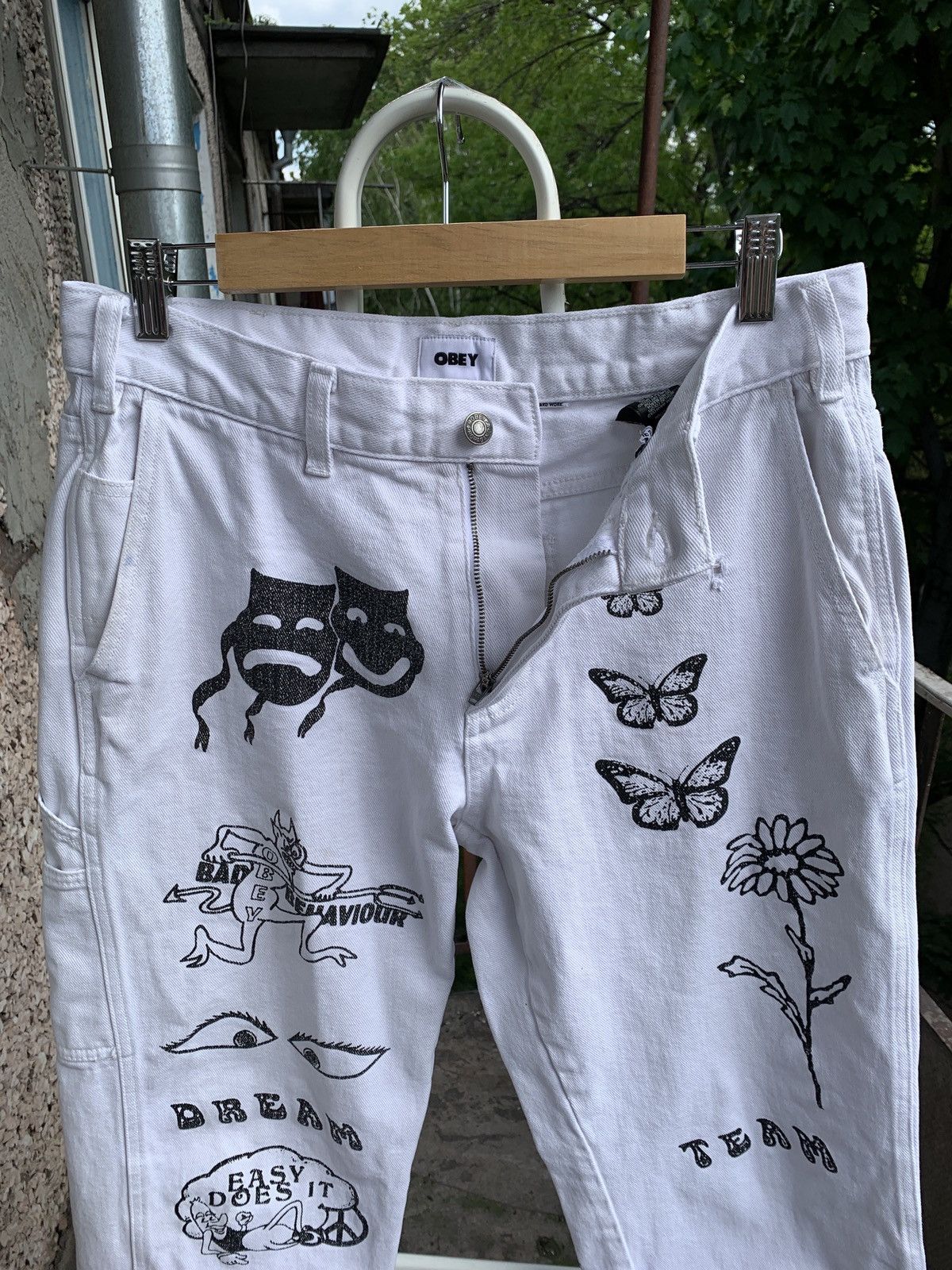 Obey Obey Hardwork Carpenter Dream Team Single Knee Cargo Pants Size US 30 / EU 46 - 10 Thumbnail