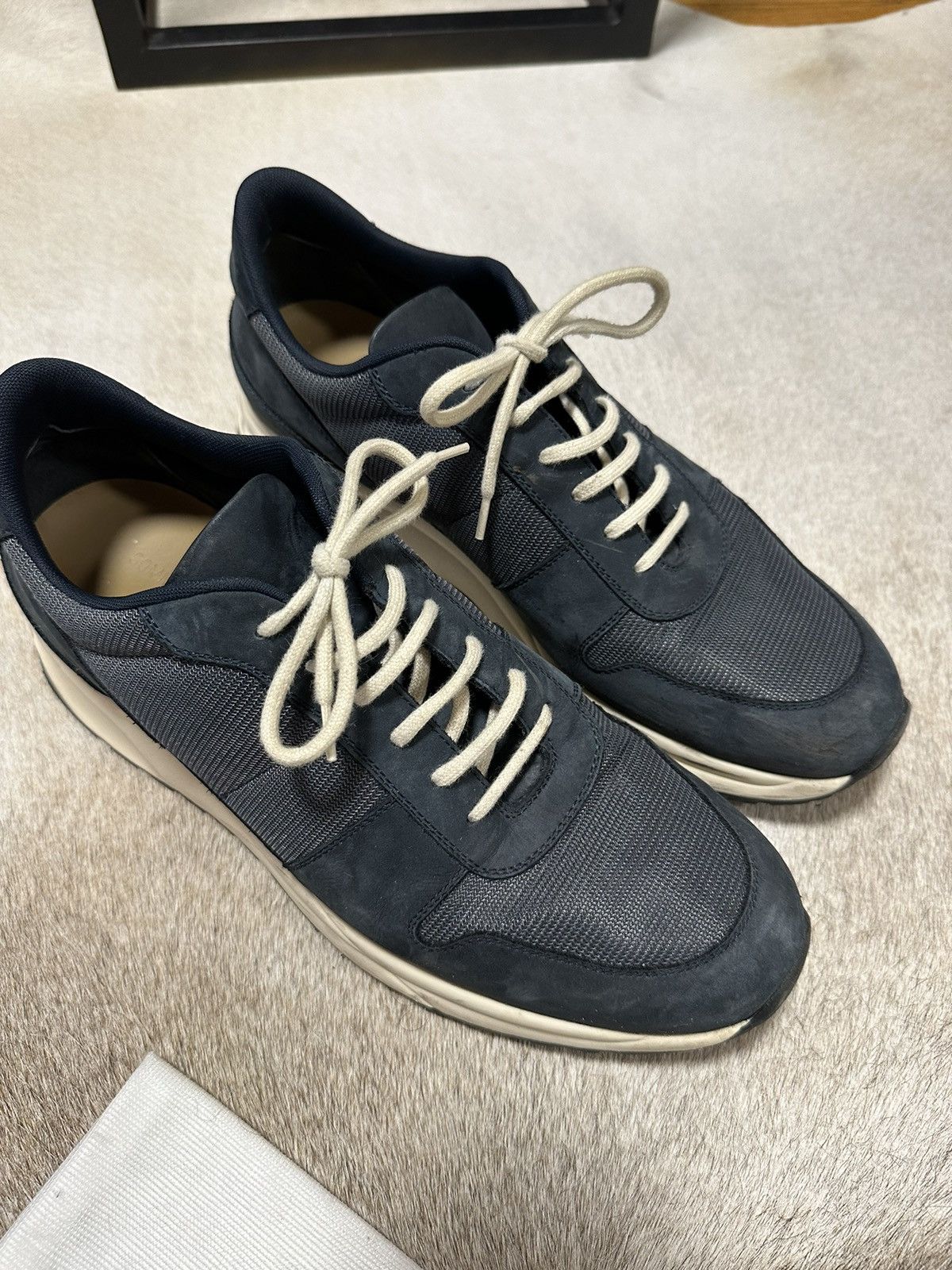 image of Common Projects Track 80 Runner Shoes in Navy, Men's (Size 11)