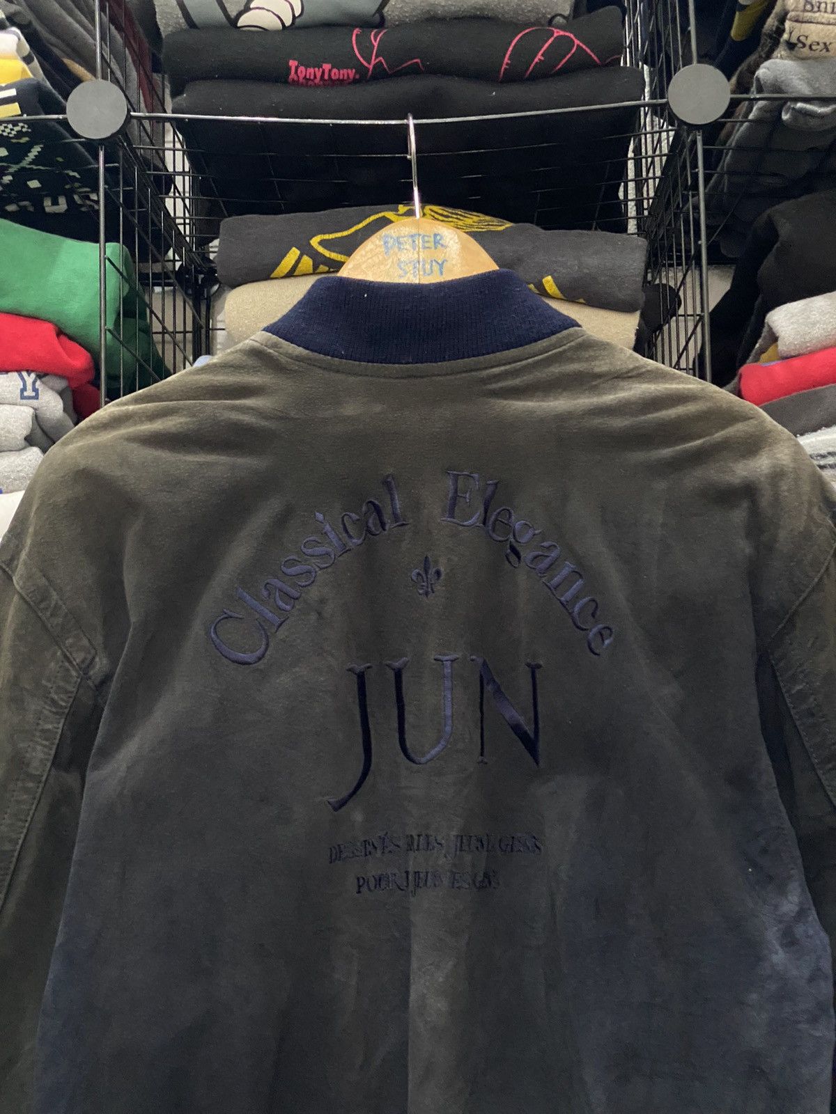 Vintage VINTAGE JUN MEN LEATHER BOMBER JACKET Size US L / EU 52-54 / 3 - 2 Thumbnail